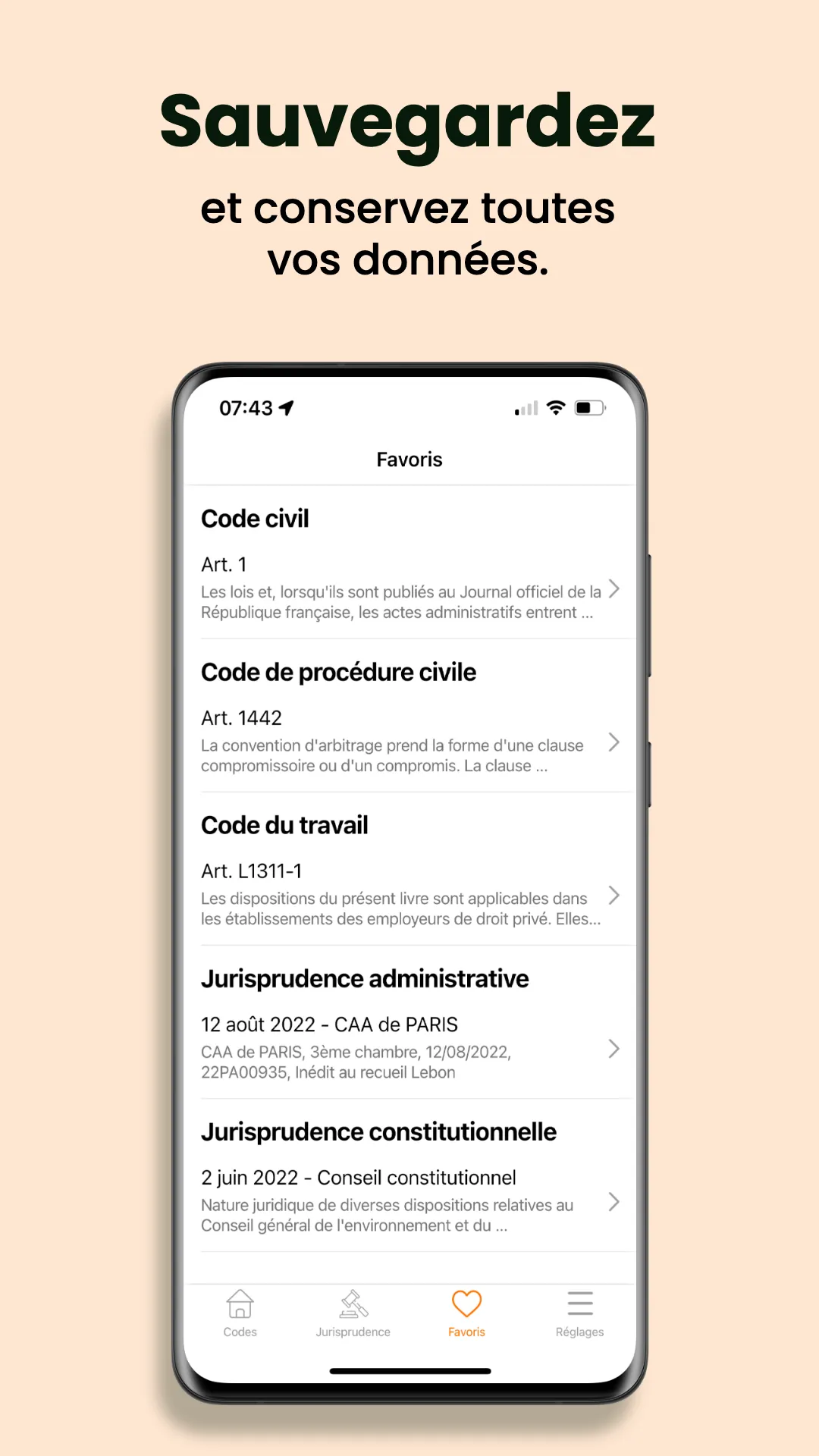 MCJ - All the french law | Indus Appstore | Screenshot