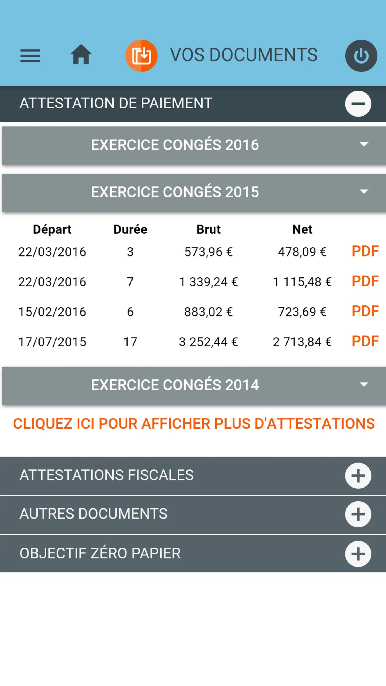 CNETP Salarié | Indus Appstore | Screenshot