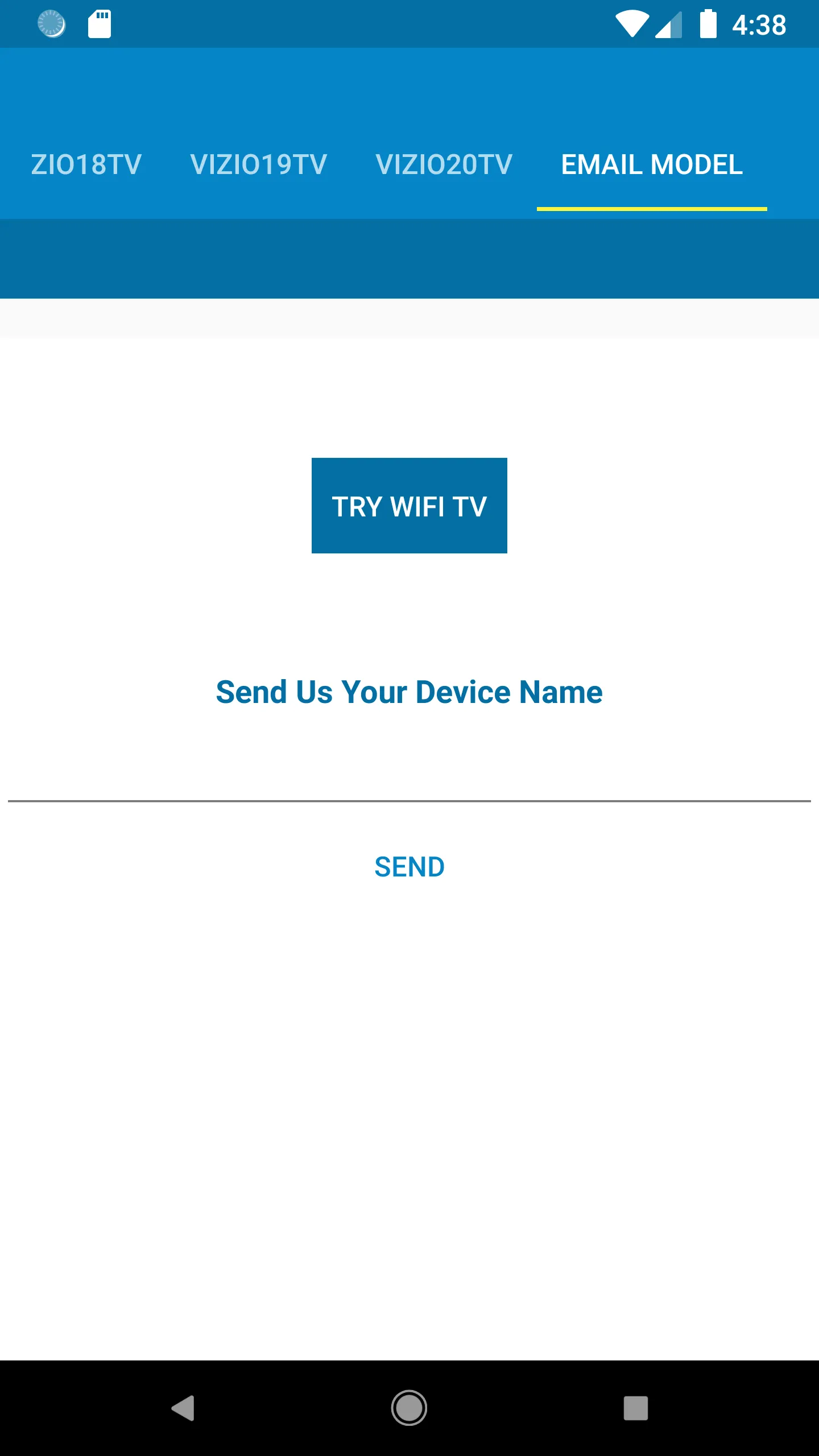 Vizio TV Remote Control | Indus Appstore | Screenshot