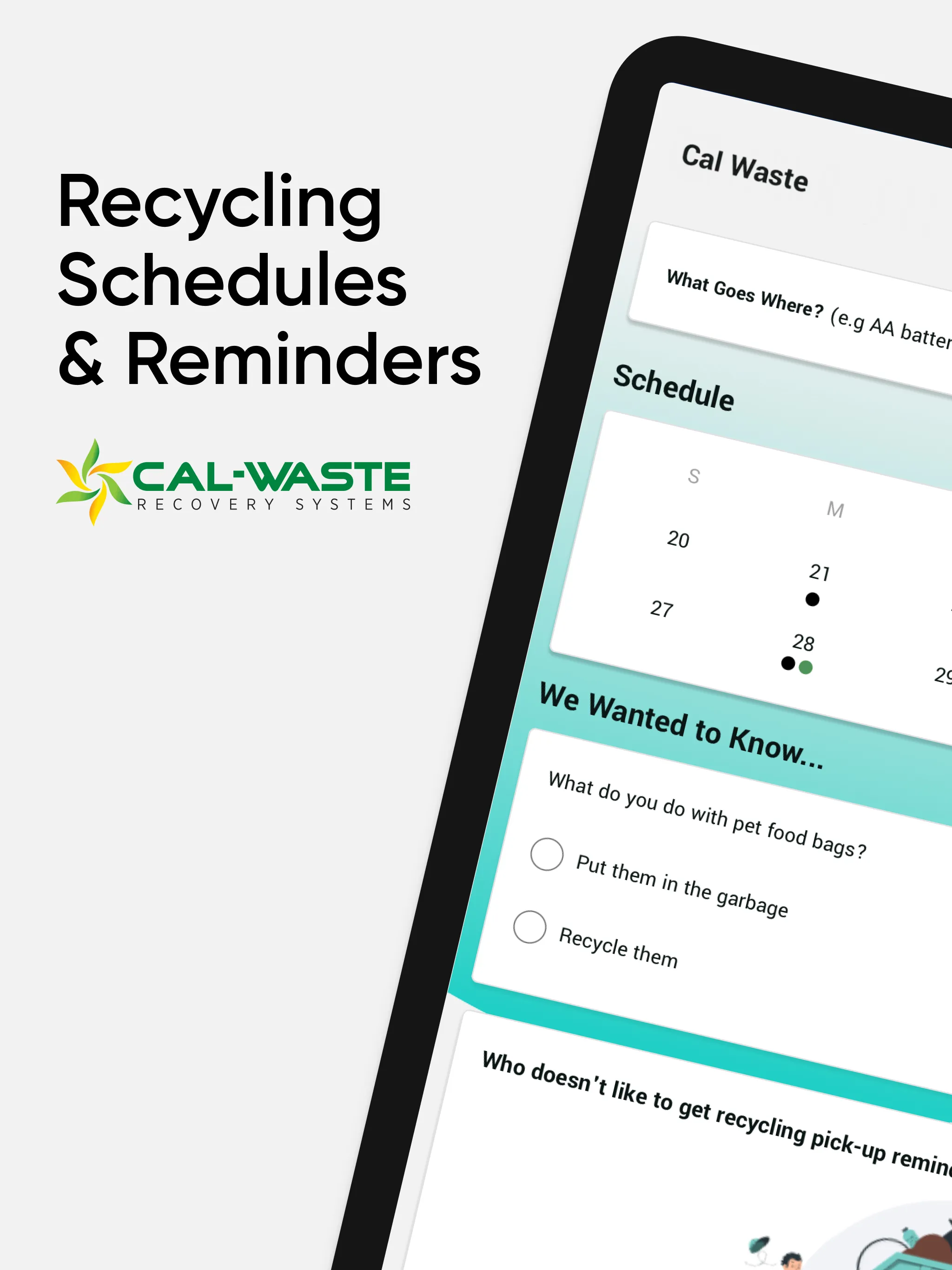 Cal-Waste Recycles Right | Indus Appstore | Screenshot