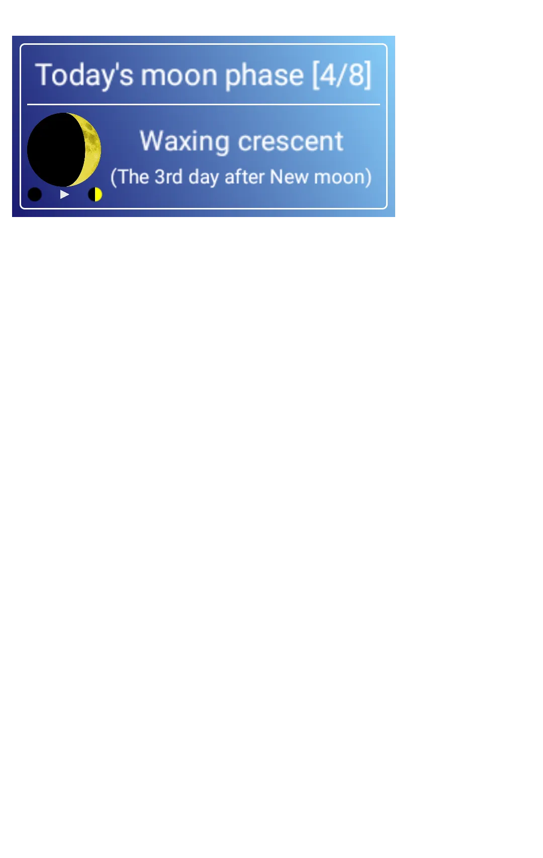 Moon Phase Checker | Indus Appstore | Screenshot