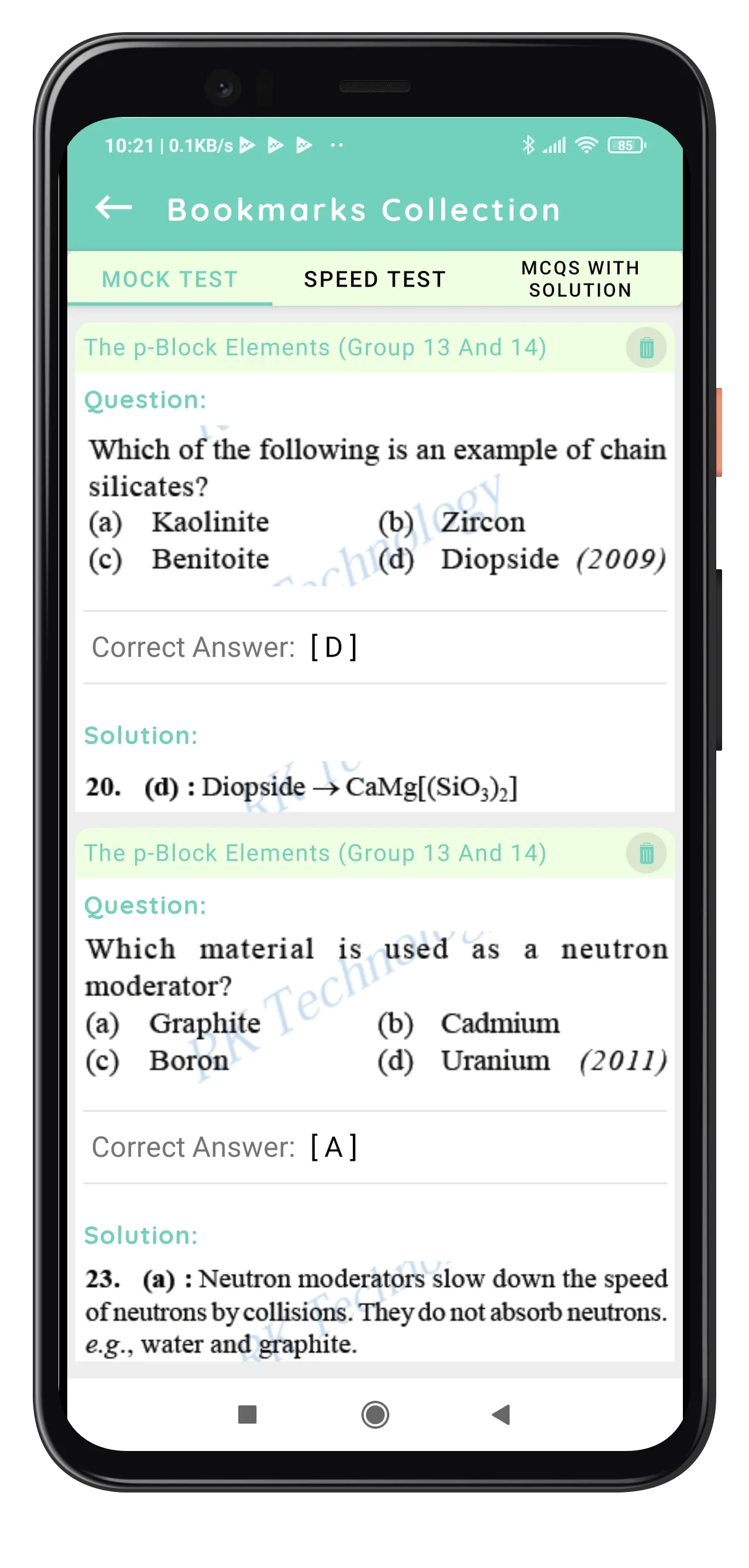 CHEMISTRY - AIIMS PAST PAPER | Indus Appstore | Screenshot