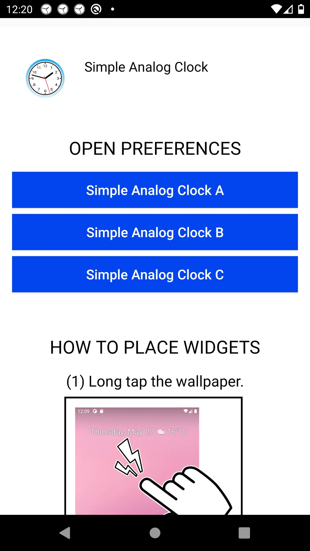 Simple Analog Clock [Widget] | Indus Appstore | Screenshot