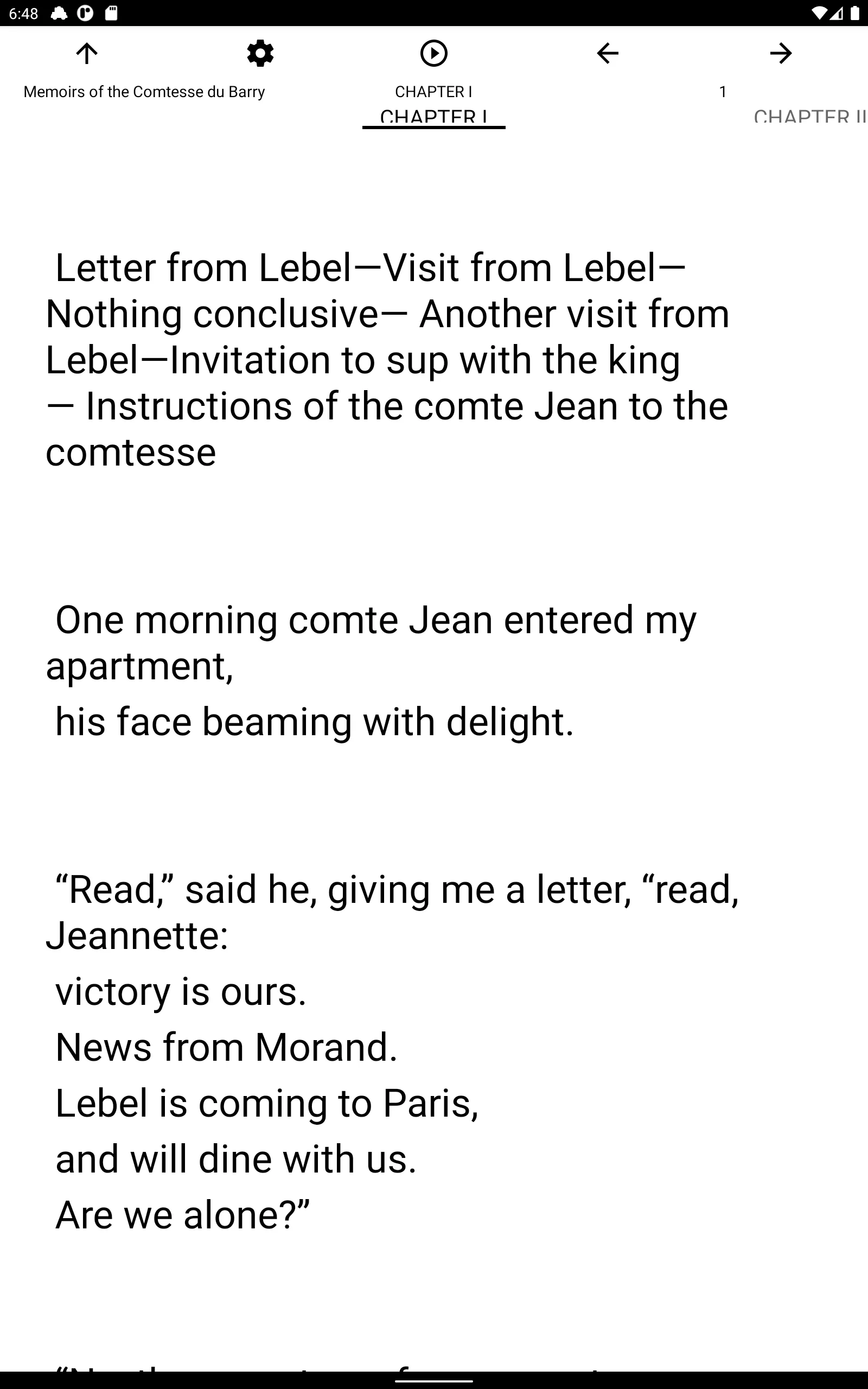 Book, Memoirs of the Comtesse  | Indus Appstore | Screenshot