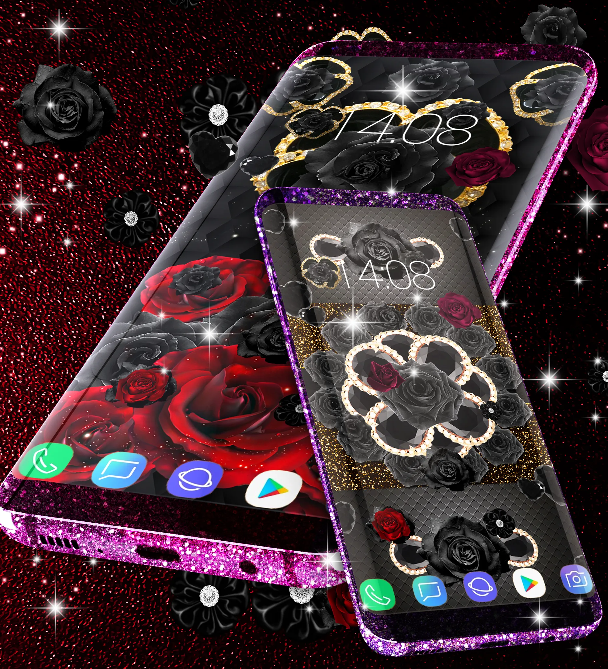 Black rose live wallpaper | Indus Appstore | Screenshot