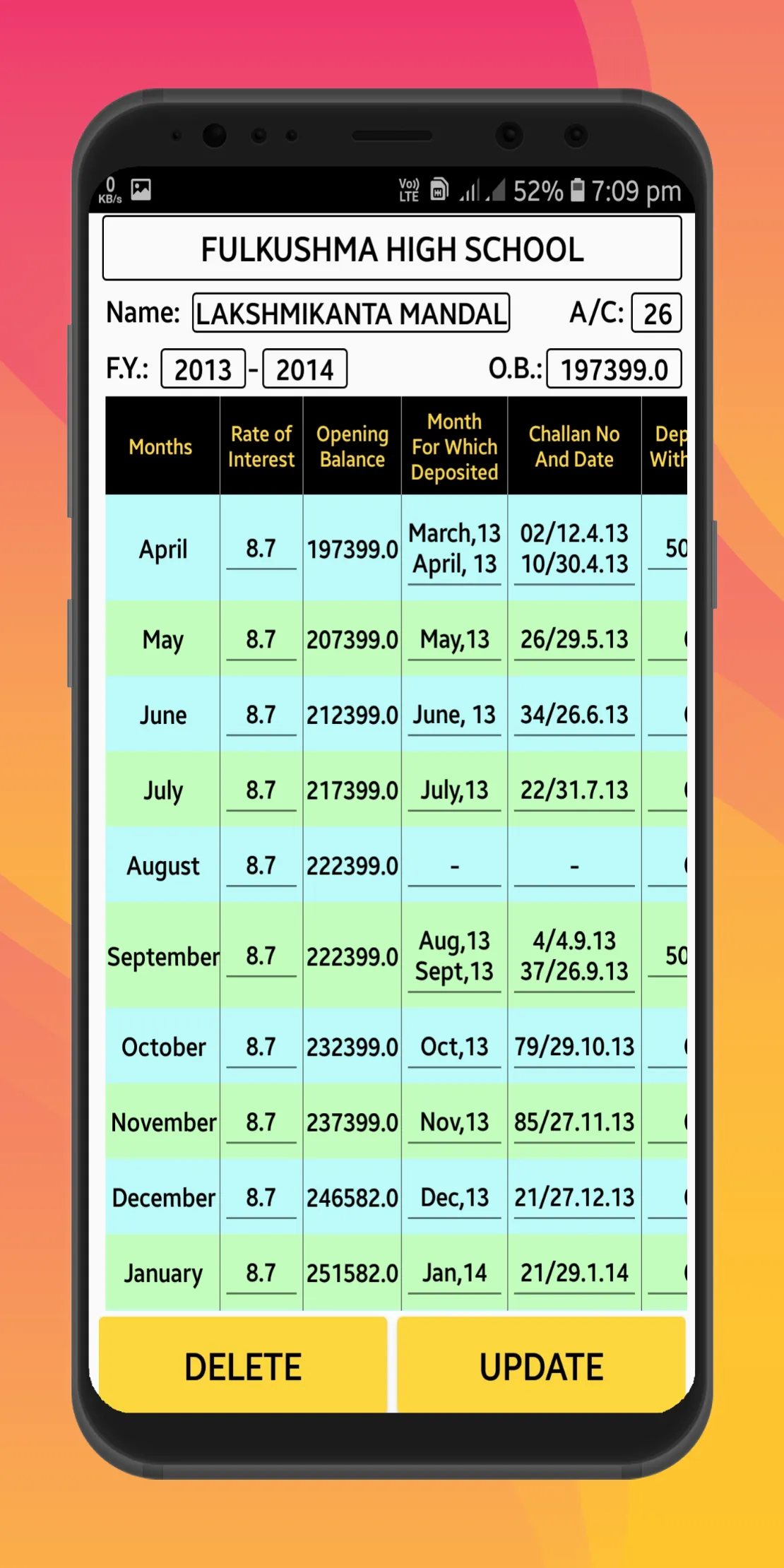 PF Calculator | Indus Appstore | Screenshot