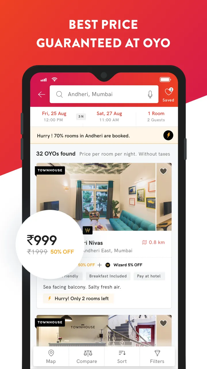 OYO Lite: Best deals on Hotels | Indus Appstore | Screenshot