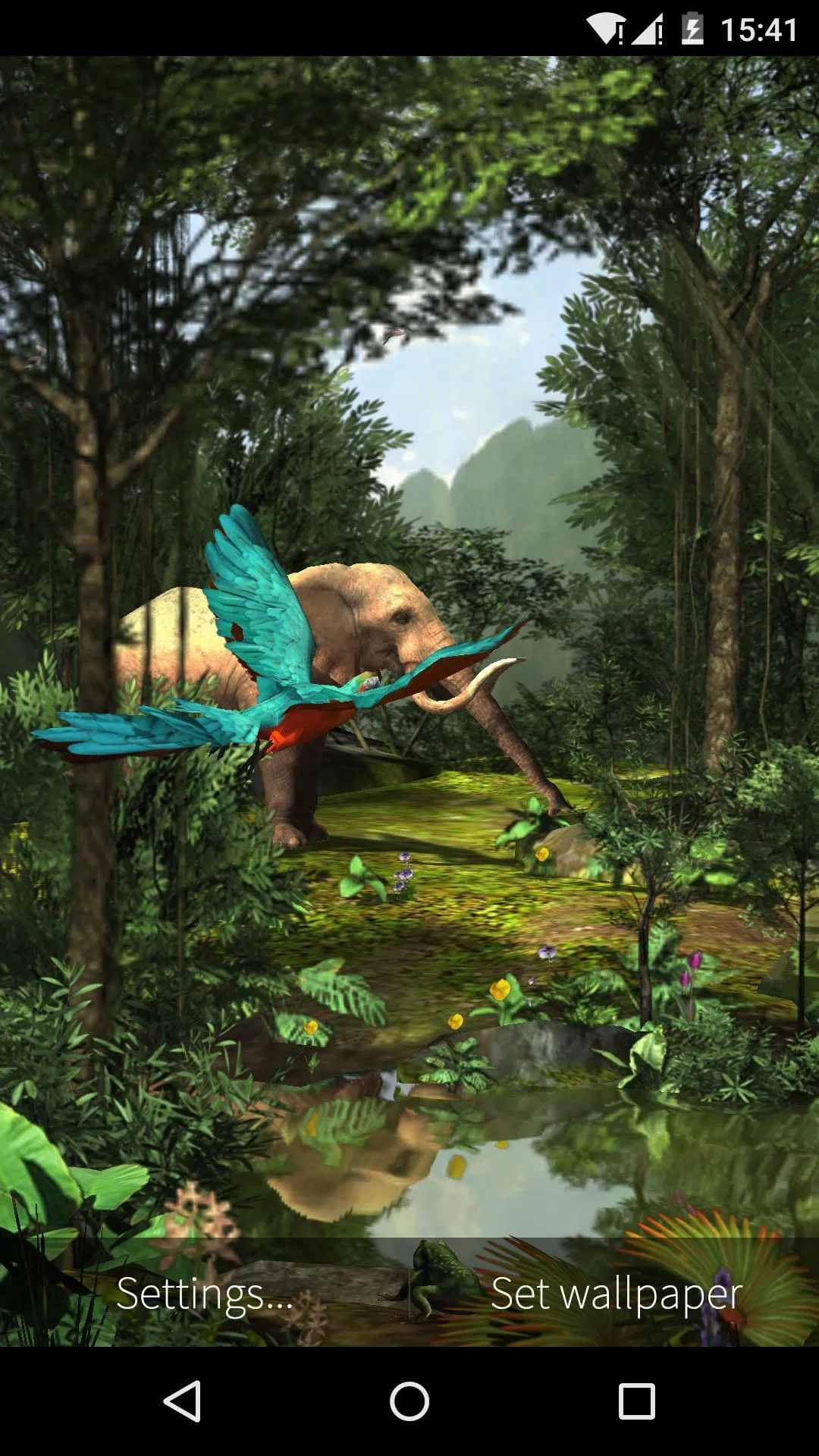 3D Rainforest Live Wallpaper | Indus Appstore | Screenshot