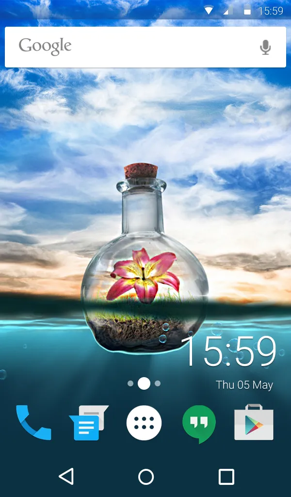 Float Bottle Wallpaper Theme | Indus Appstore | Screenshot