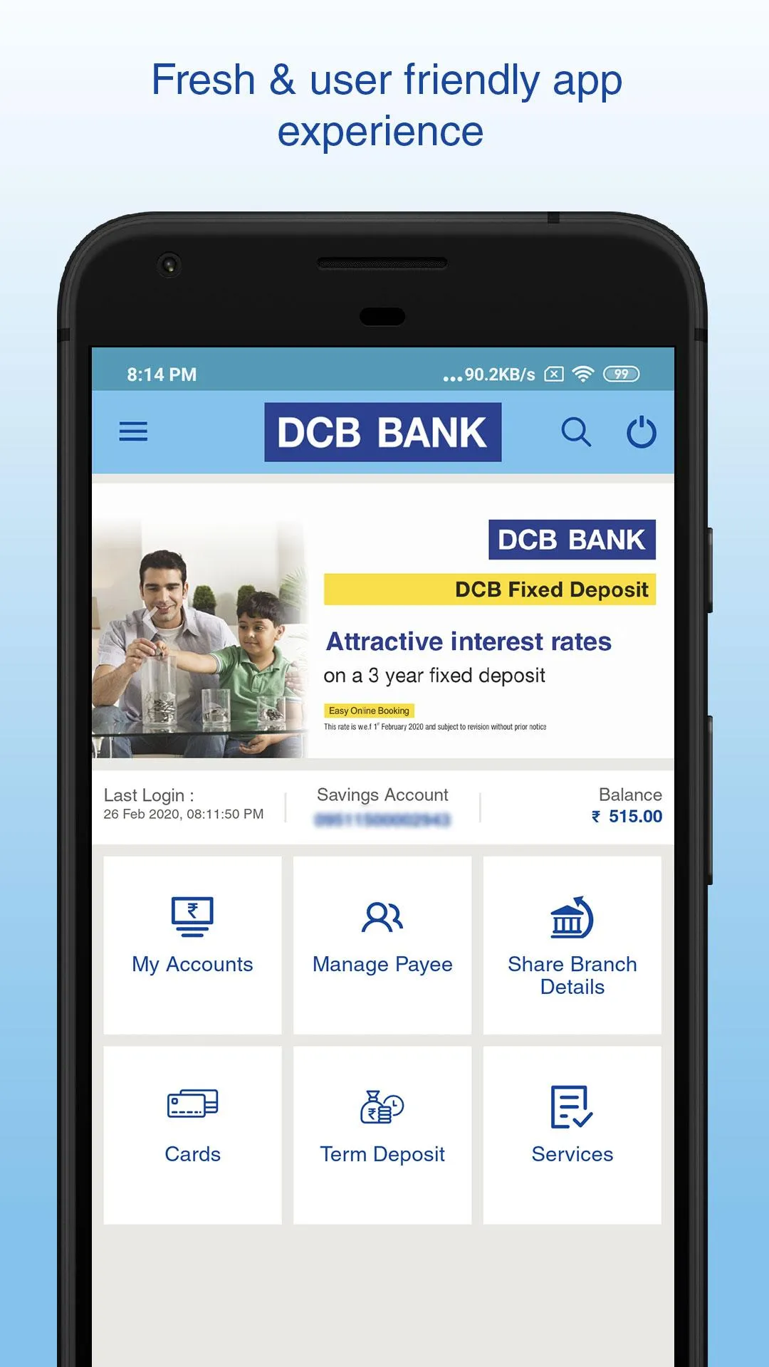 DCB Bank Mobile Banking | Indus Appstore | Screenshot