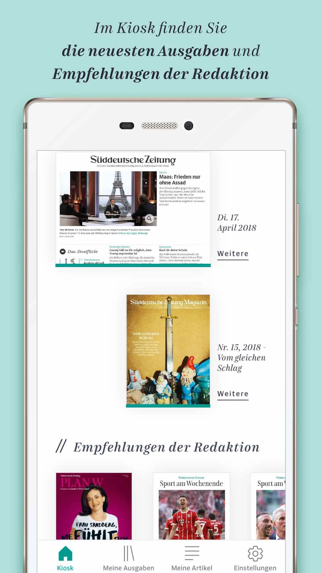 Süddeutsche Zeitung | Indus Appstore | Screenshot