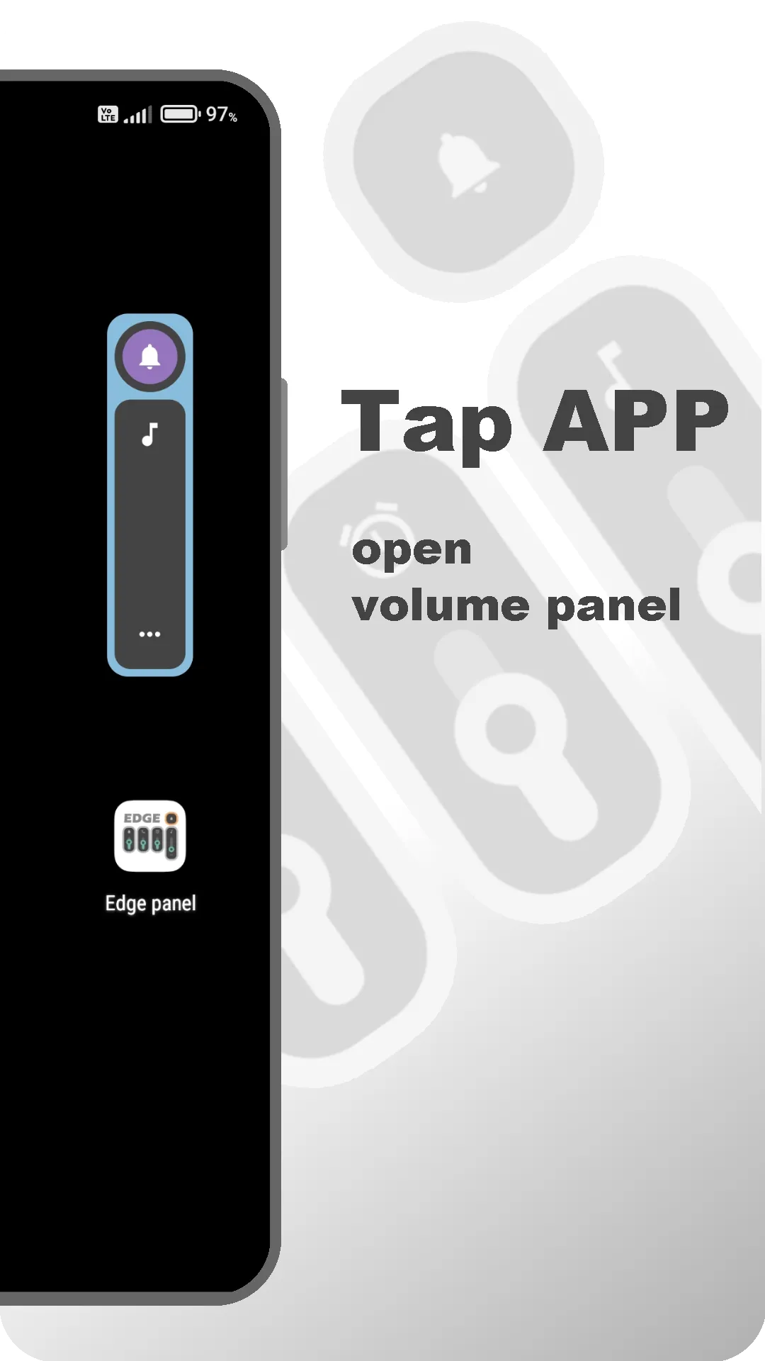 Volume control - Edge button | Indus Appstore | Screenshot