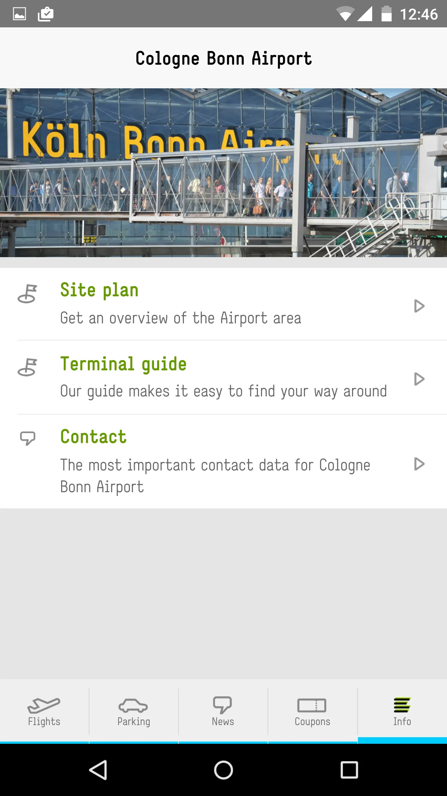 Cologne Bonn Airport | Indus Appstore | Screenshot