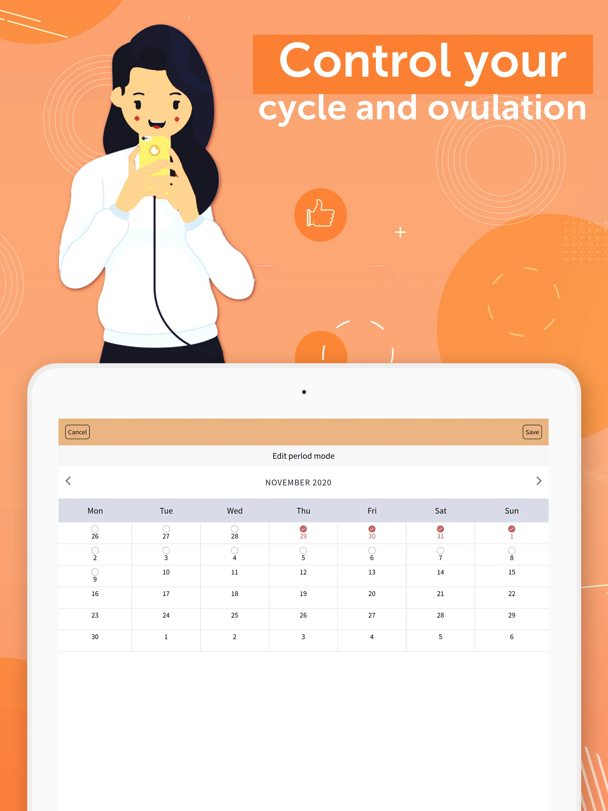 Period Tracker & Pill Reminder | Indus Appstore | Screenshot