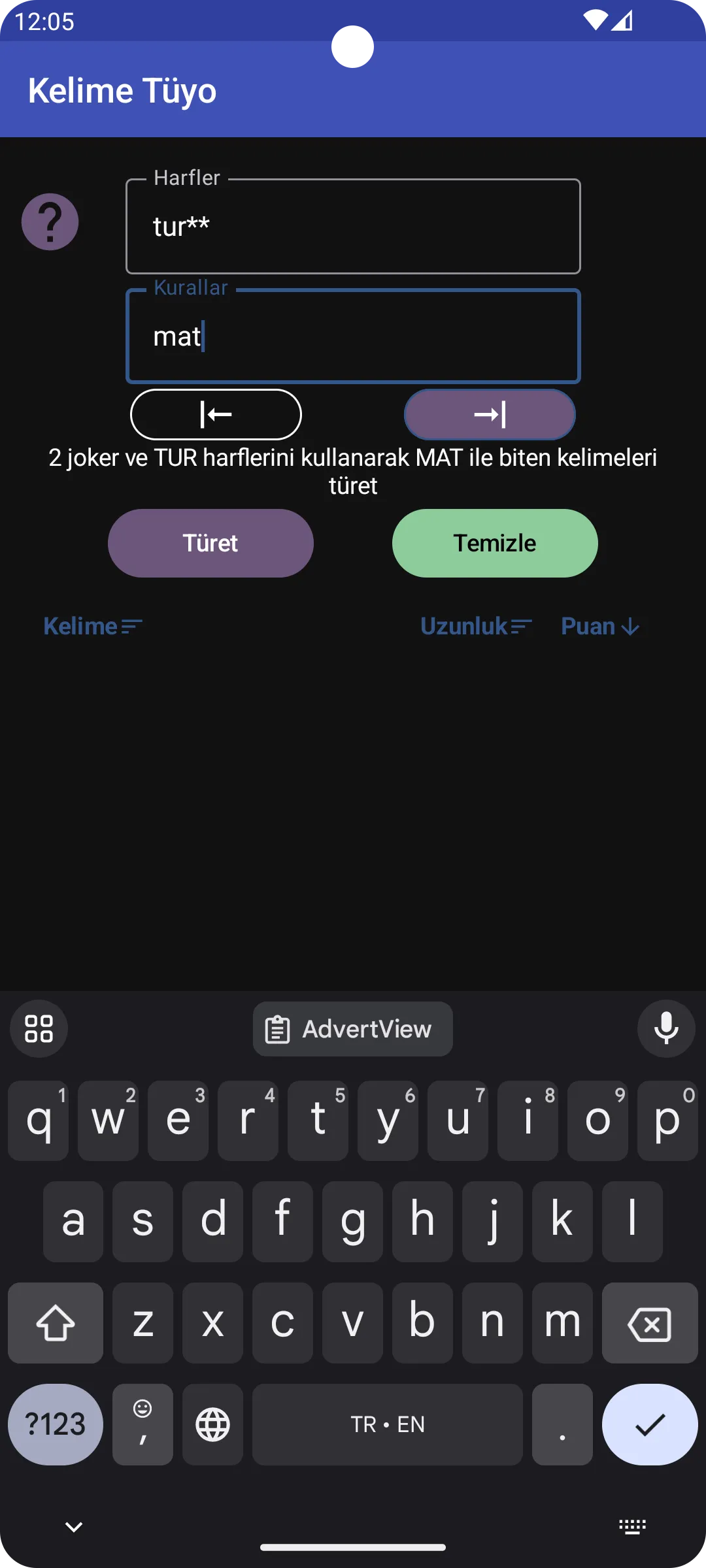 Kelime Tüyo - Bulucu - Türet | Indus Appstore | Screenshot