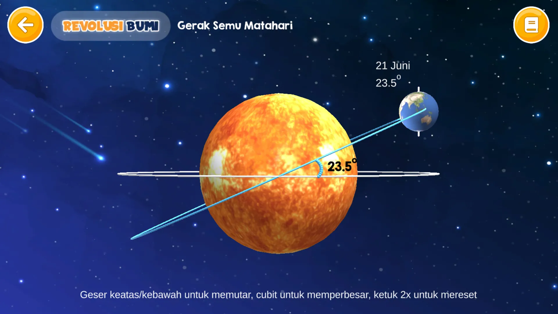 Bumi Kita dalam Tata Surya 3D | Indus Appstore | Screenshot