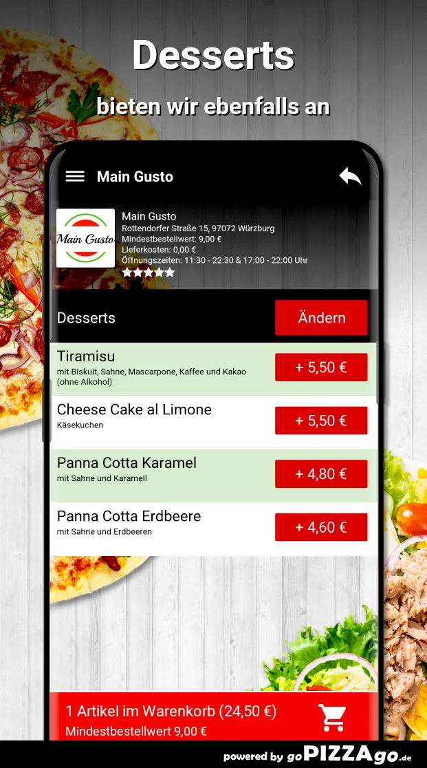 Main Gusto Würzburg | Indus Appstore | Screenshot