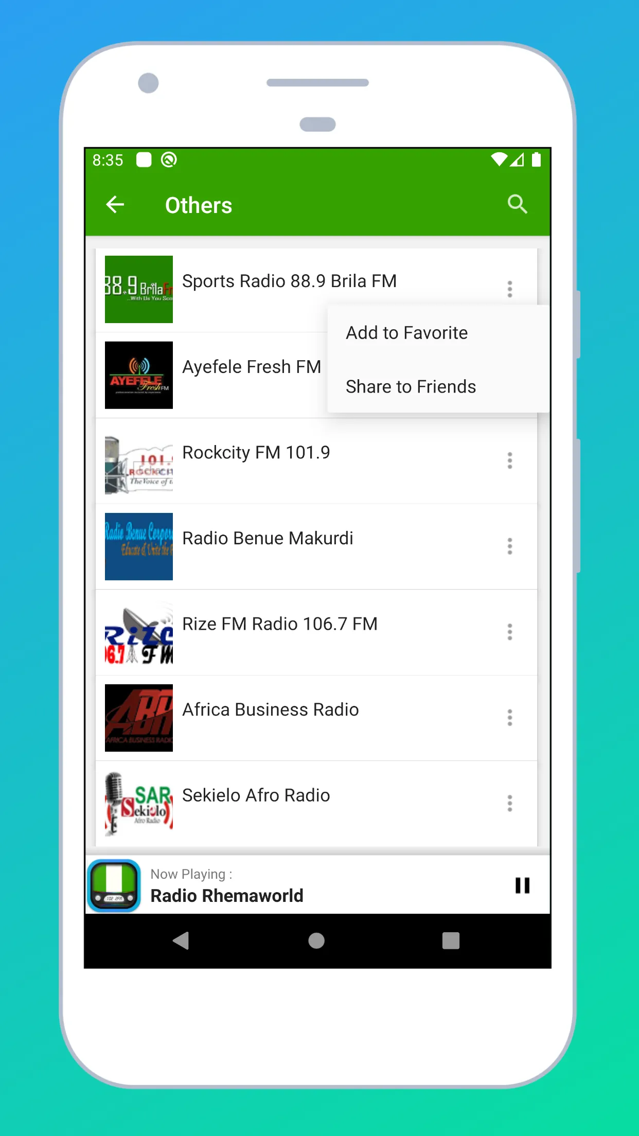 Radio Nigeria: FM Radio Online | Indus Appstore | Screenshot