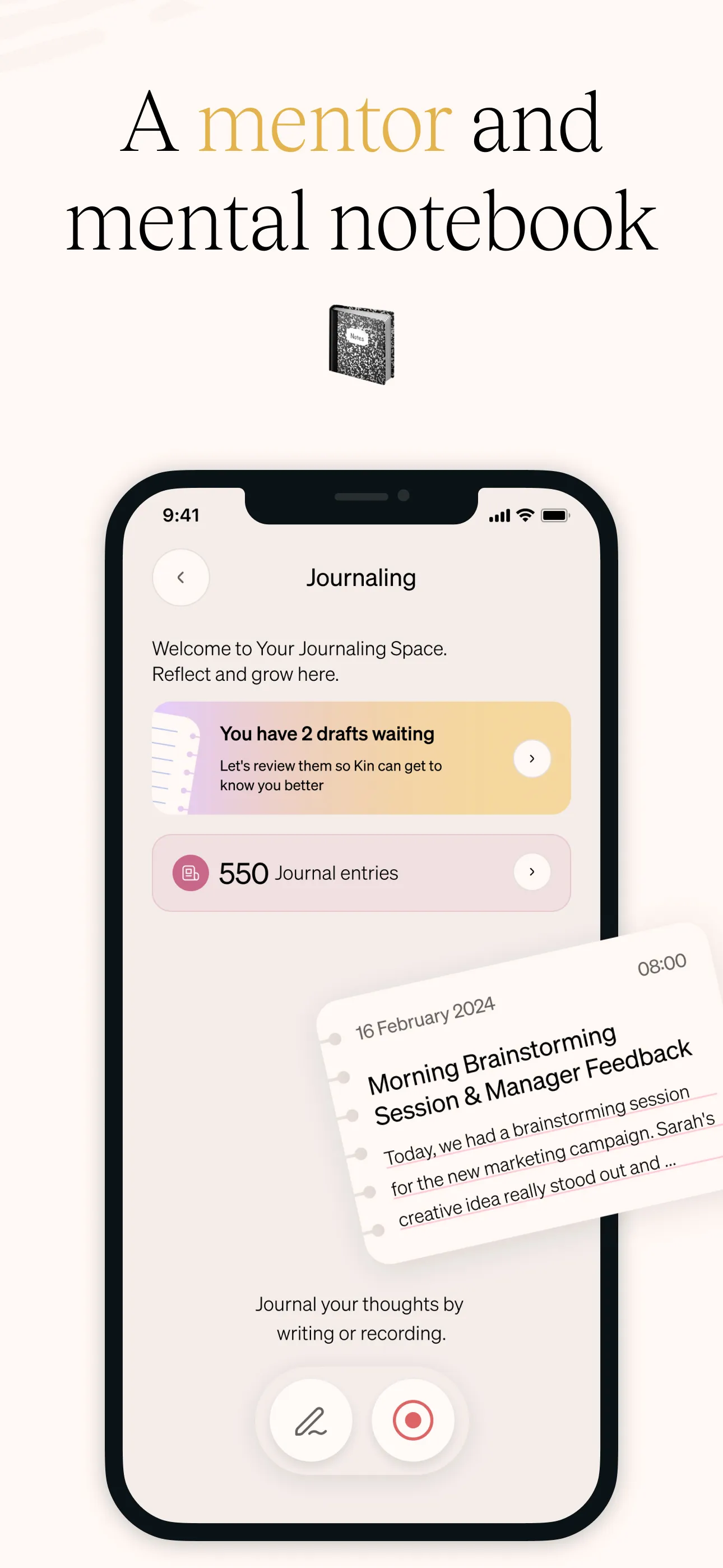 Kin, Your Personal AI Coach | Indus Appstore | Screenshot