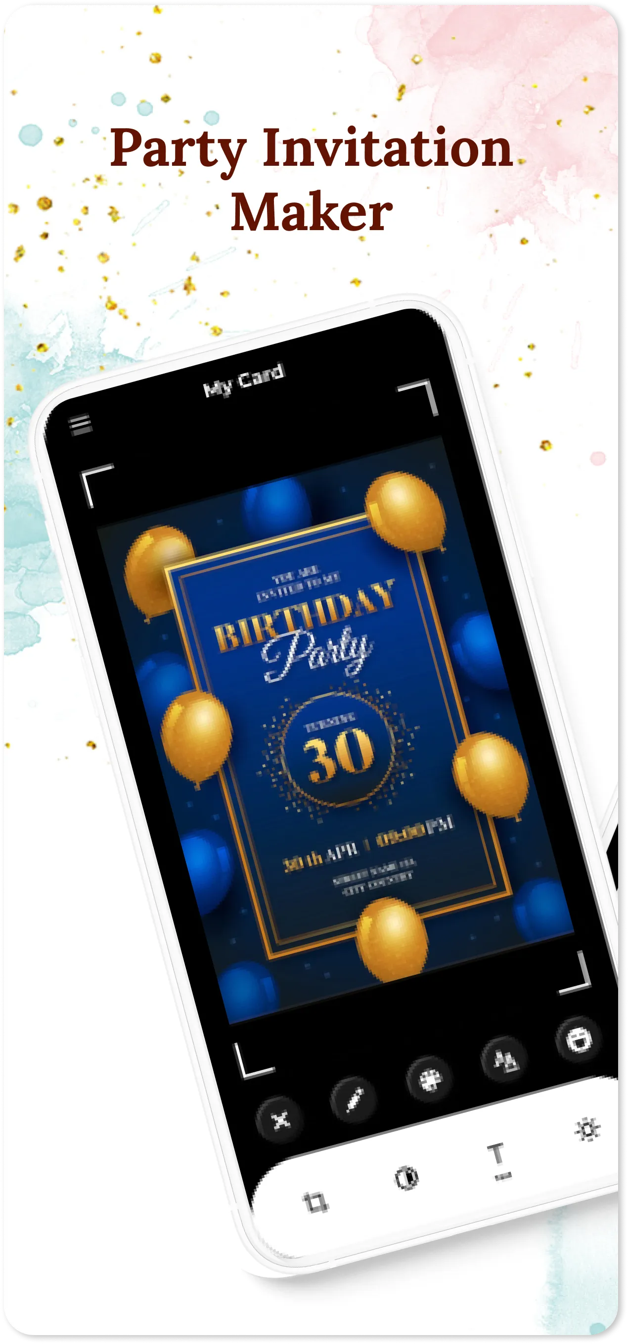 Birthday Invitation Card Maker | Indus Appstore | Screenshot