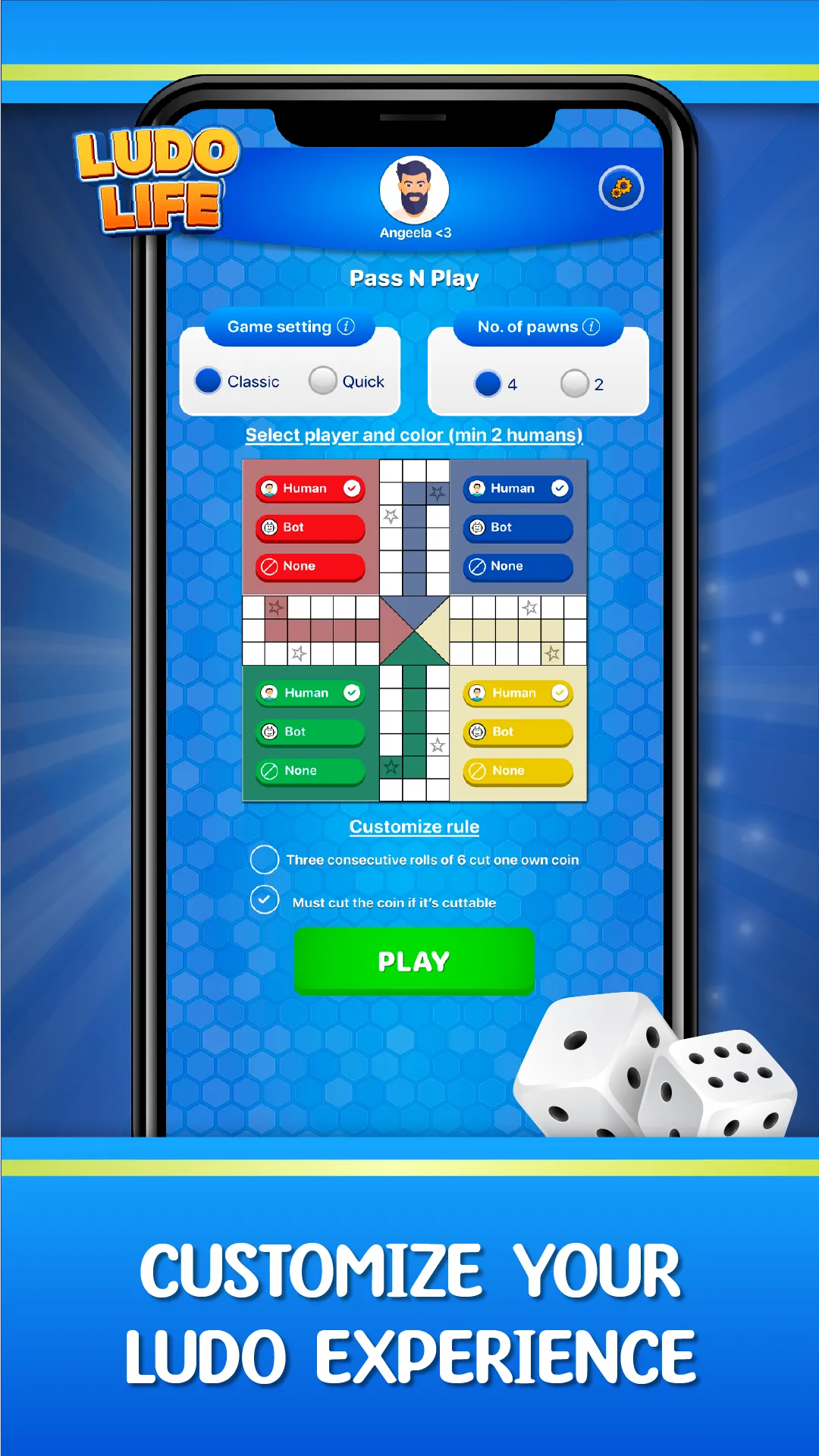 Ludo Life: Multiplayer Raja | Indus Appstore | Screenshot