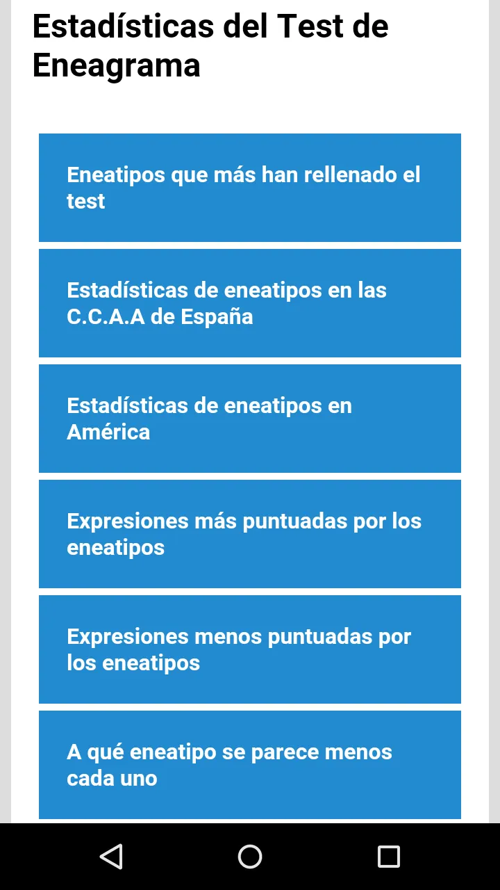 Test de eneagrama | Indus Appstore | Screenshot