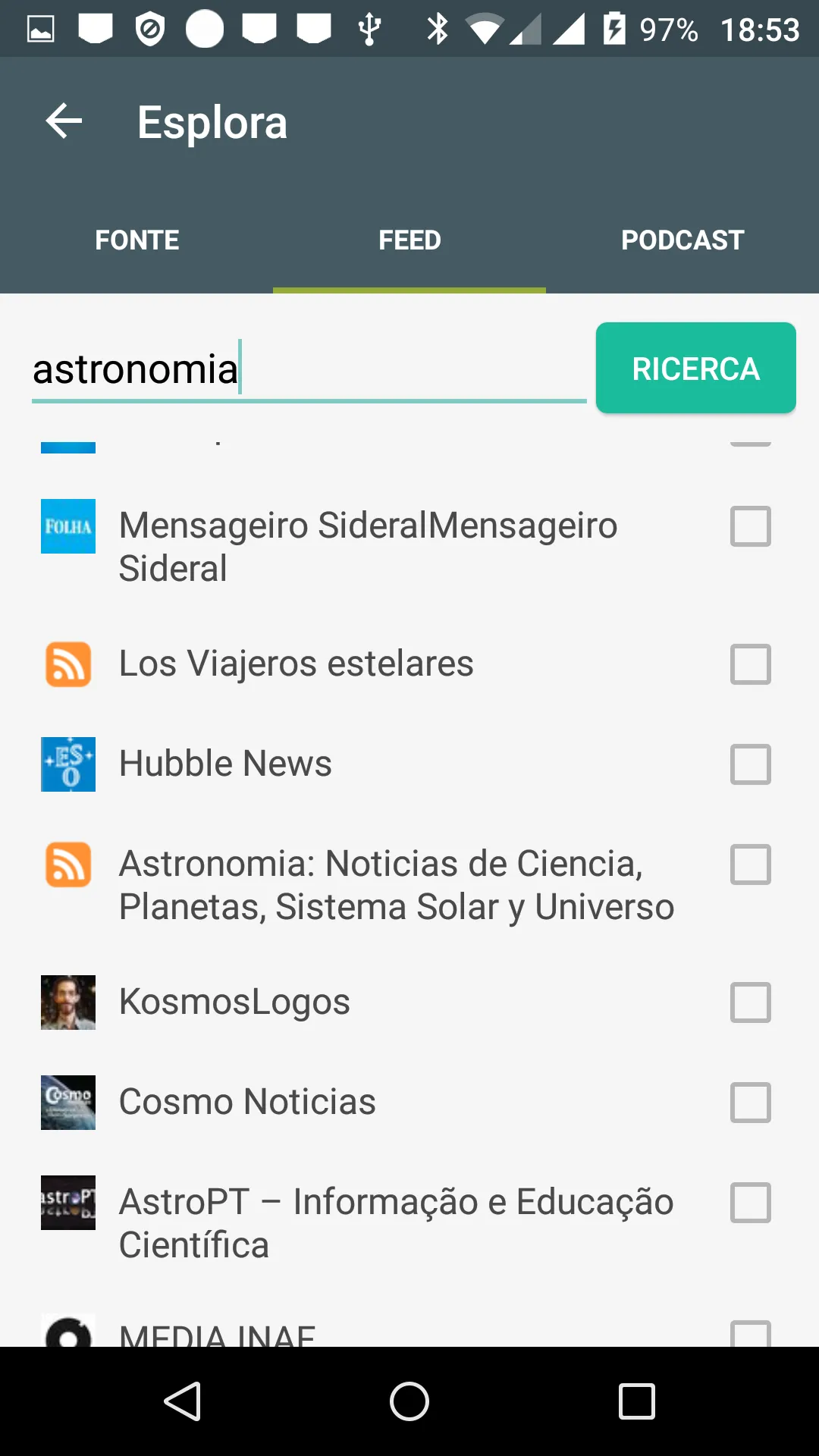 Astronomia Notizie | Indus Appstore | Screenshot