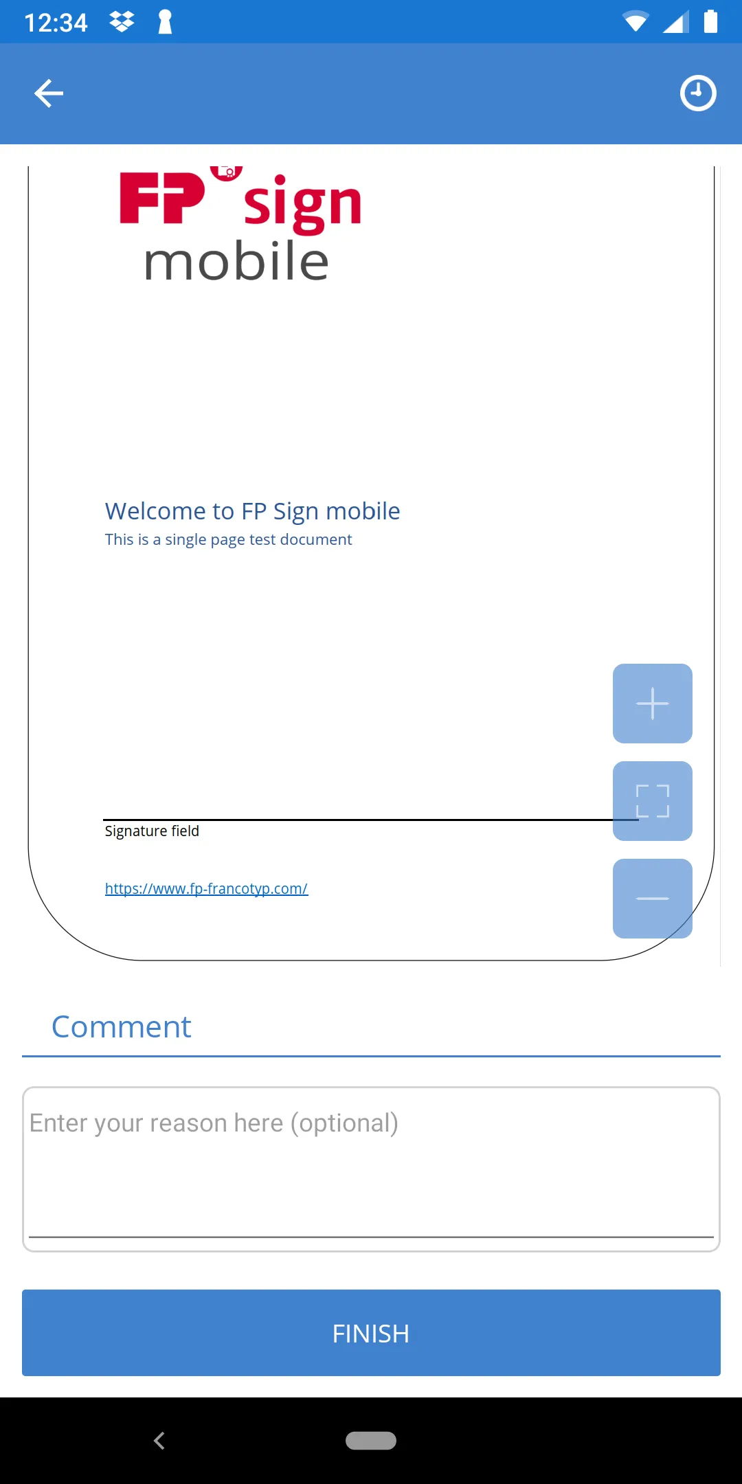 FP Sign Mobile | Indus Appstore | Screenshot