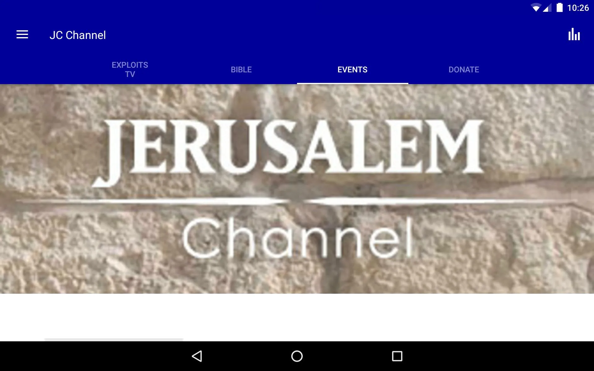 The Jerusalem Channel | Indus Appstore | Screenshot