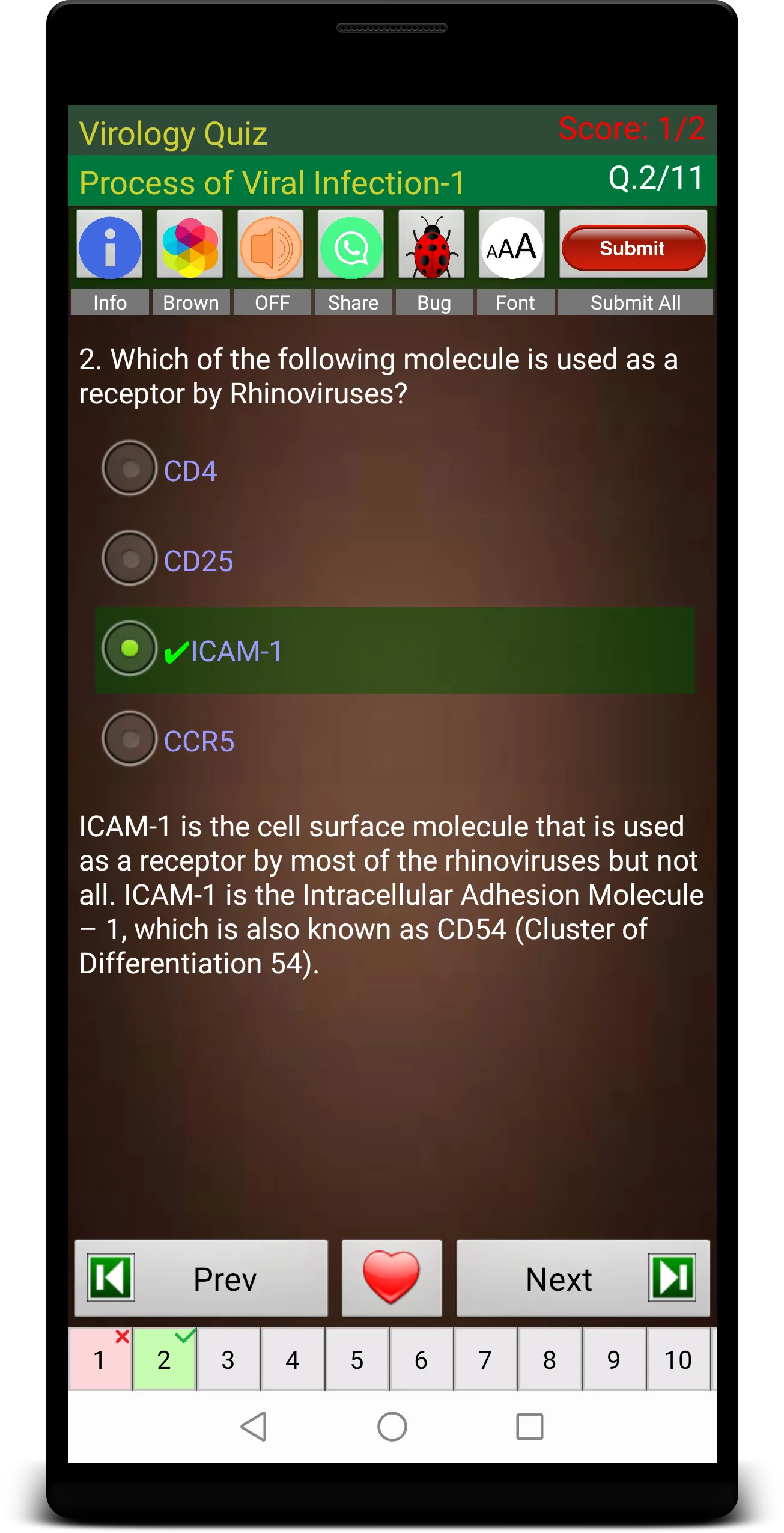 Virology Quiz | Indus Appstore | Screenshot