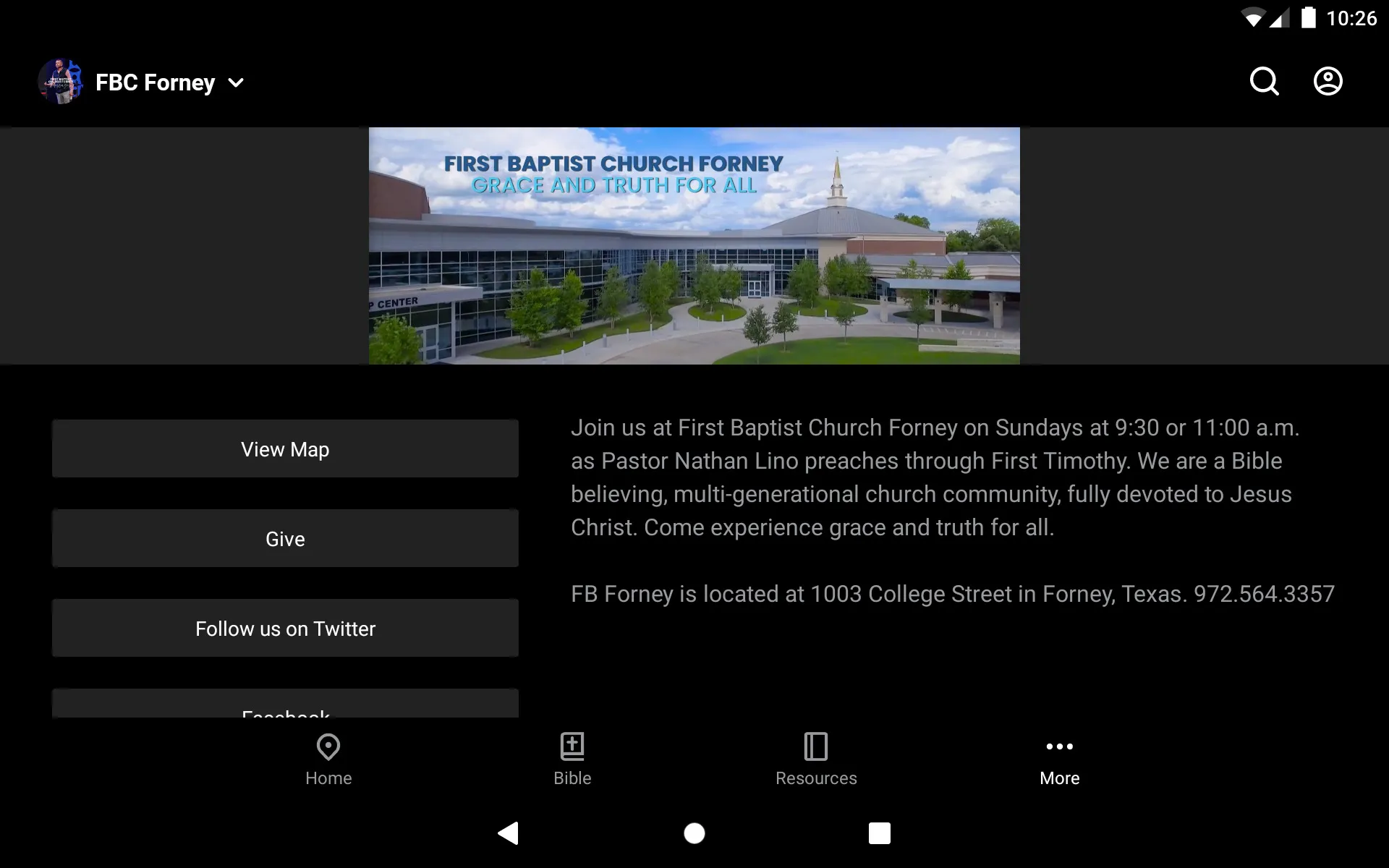 First Baptist Church Forney | Indus Appstore | Screenshot