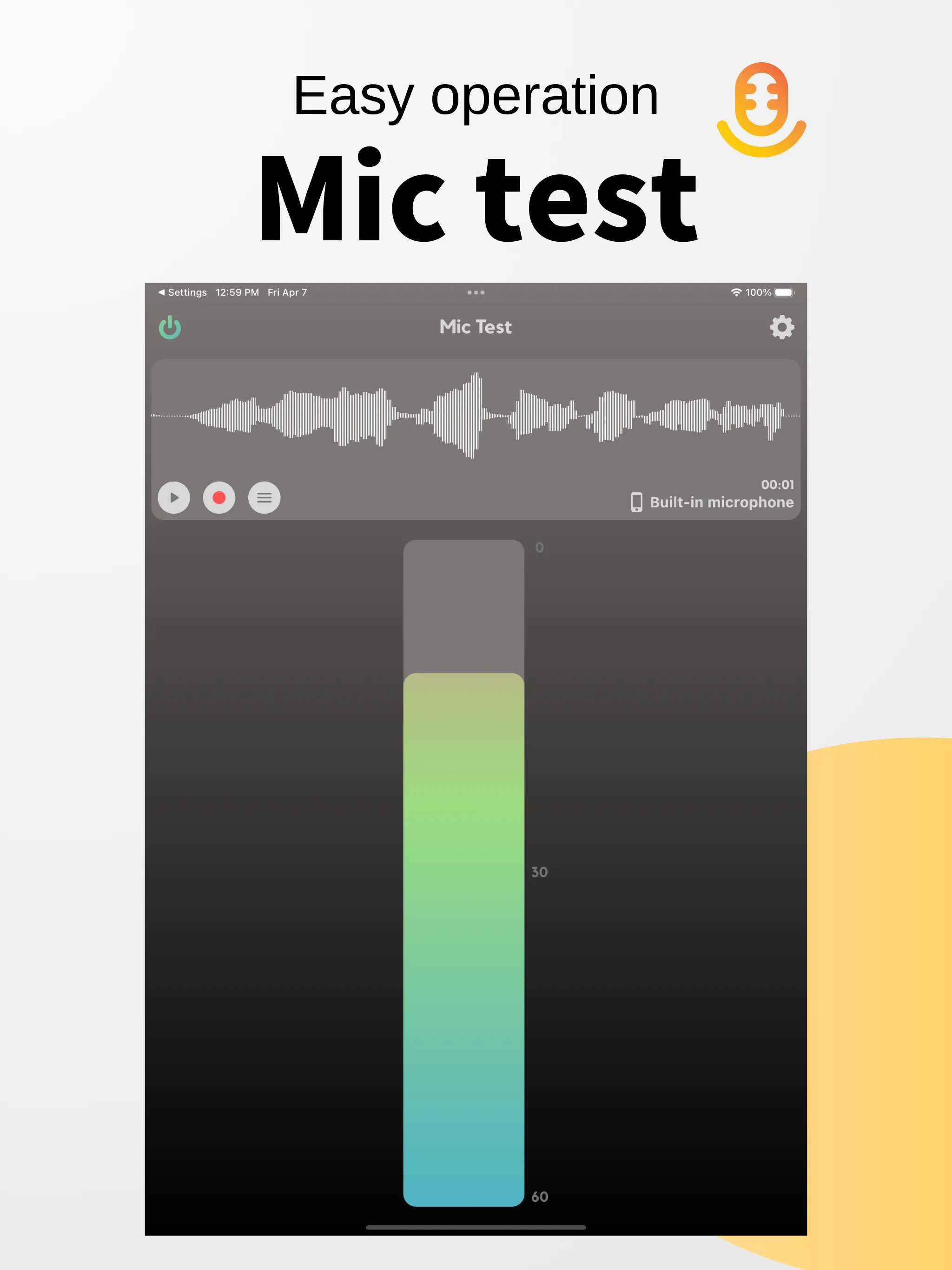 Mic Test - Instant audio check | Indus Appstore | Screenshot