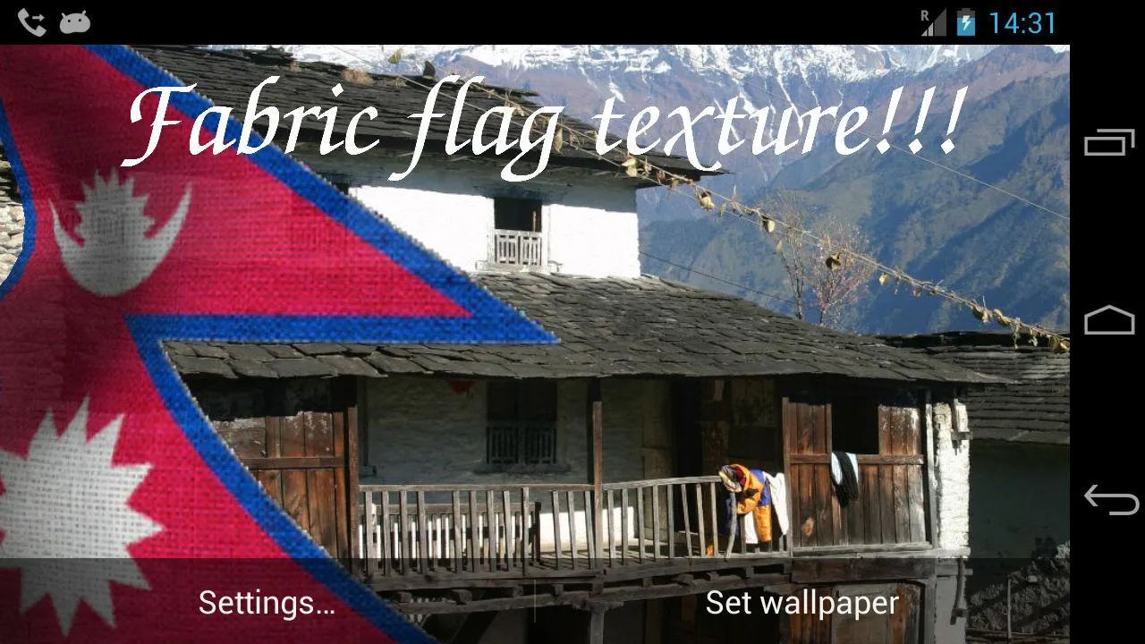 Nepal Flag Live Wallpaper | Indus Appstore | Screenshot