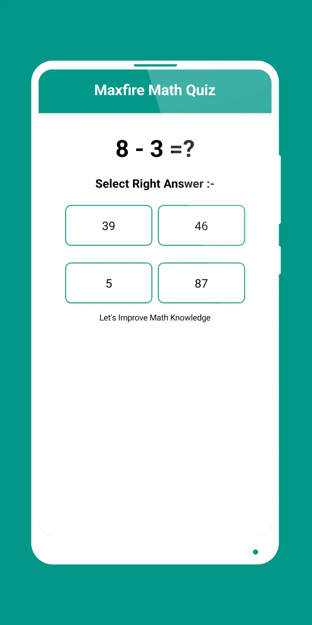 Maxfire Math Quiz - Knowledge | Indus Appstore | Screenshot