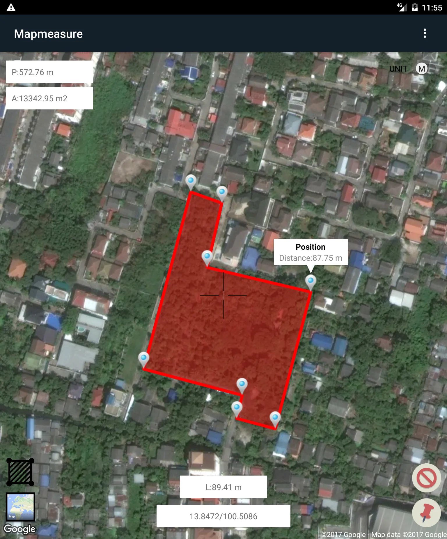 map measure planimeter | Indus Appstore | Screenshot