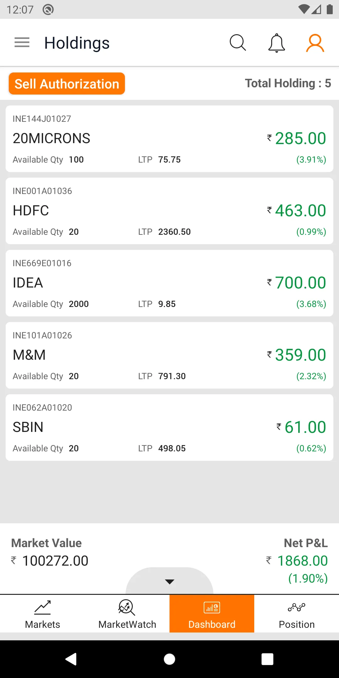 Indus: Trade Online | Indus Appstore | Screenshot