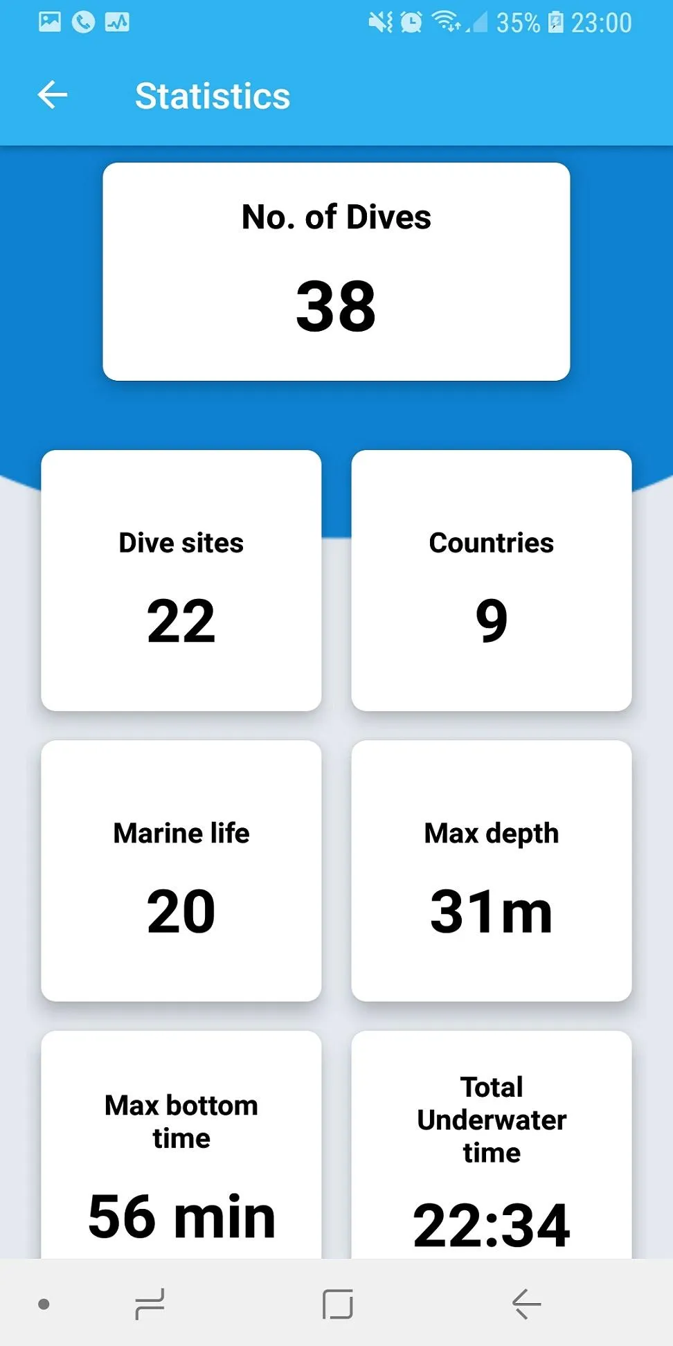 Dive log | Indus Appstore | Screenshot