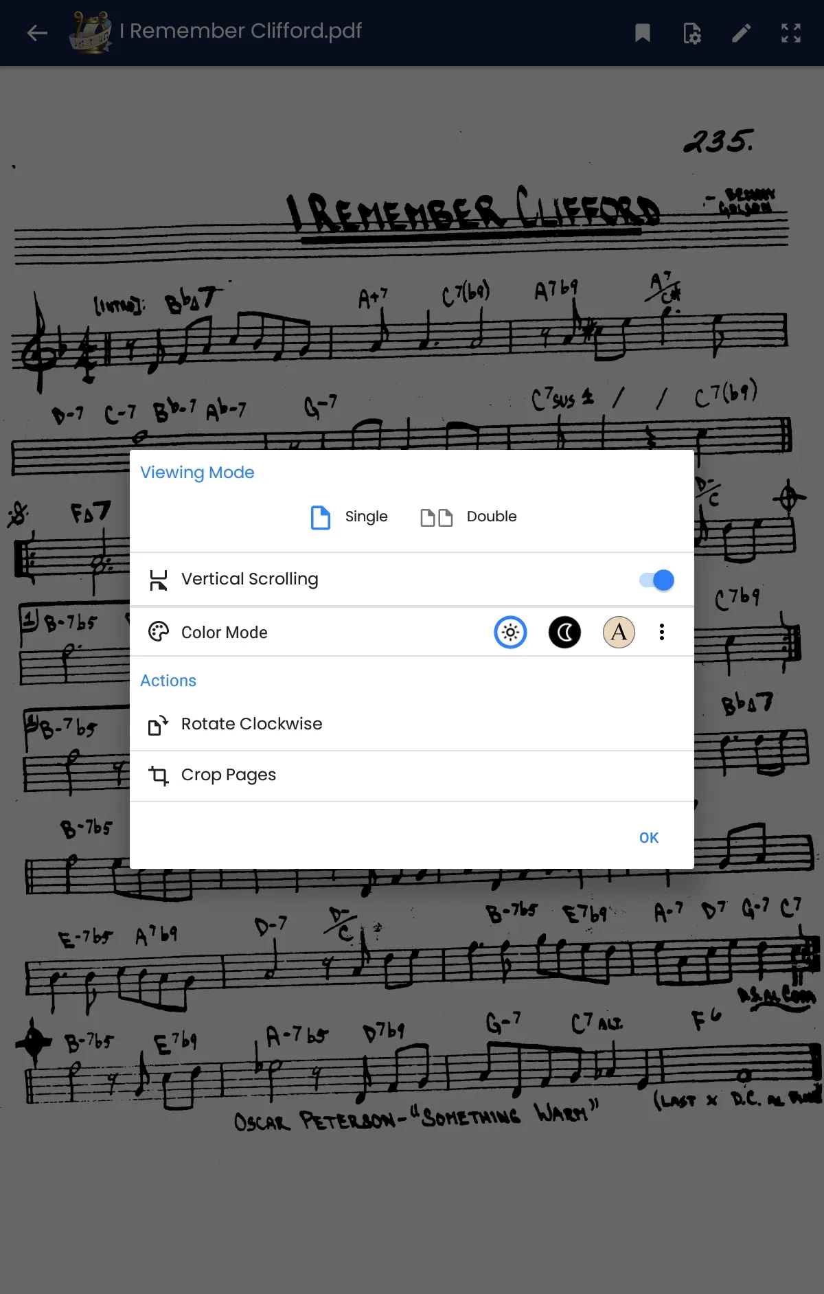 Orpheus Sheet Music Reader | Indus Appstore | Screenshot