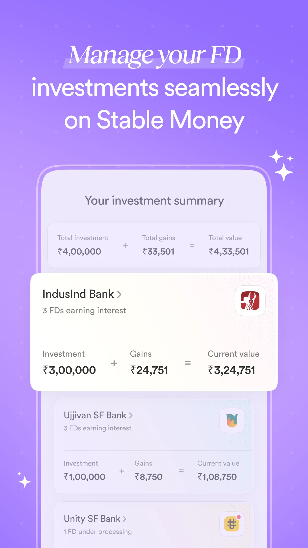 Stable Money: Earn 9.50% on FD | Indus Appstore | Screenshot