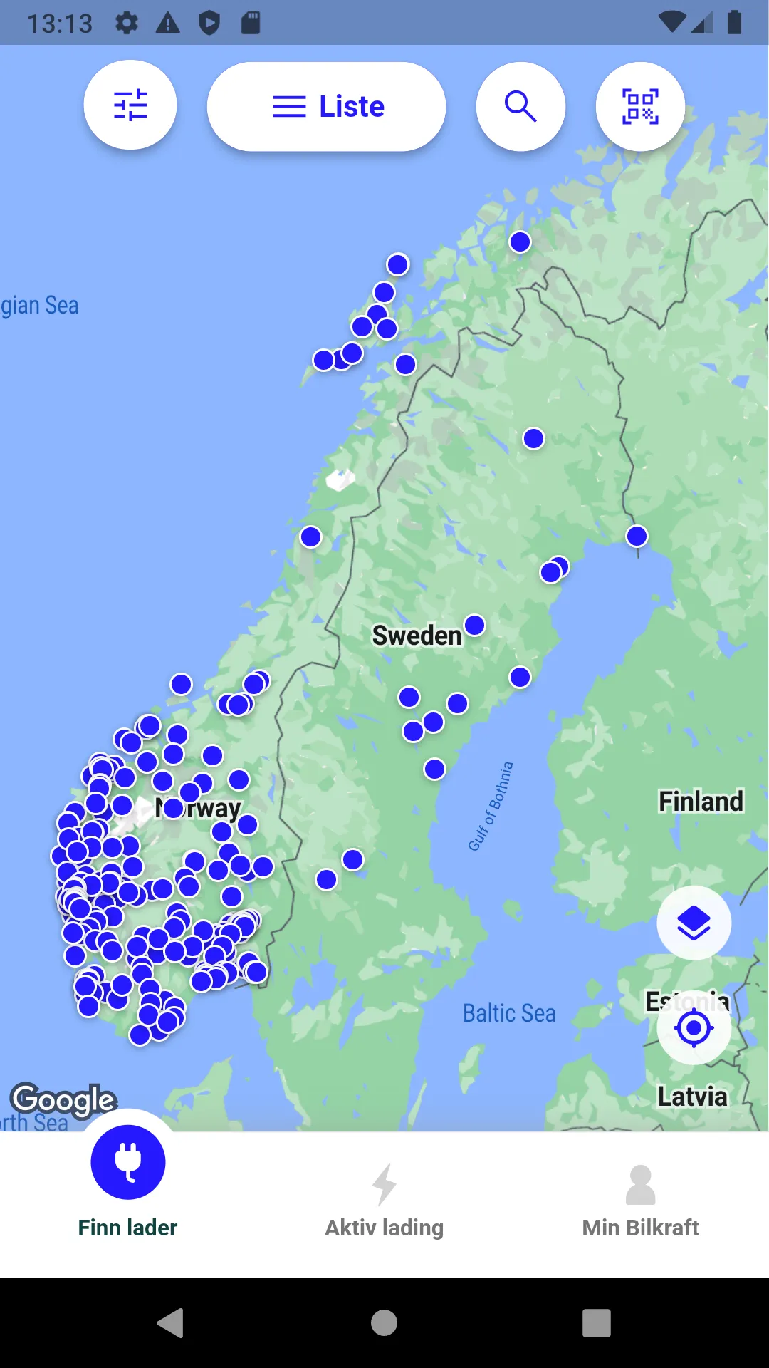 Bilkraft - EV charging Eviny | Indus Appstore | Screenshot