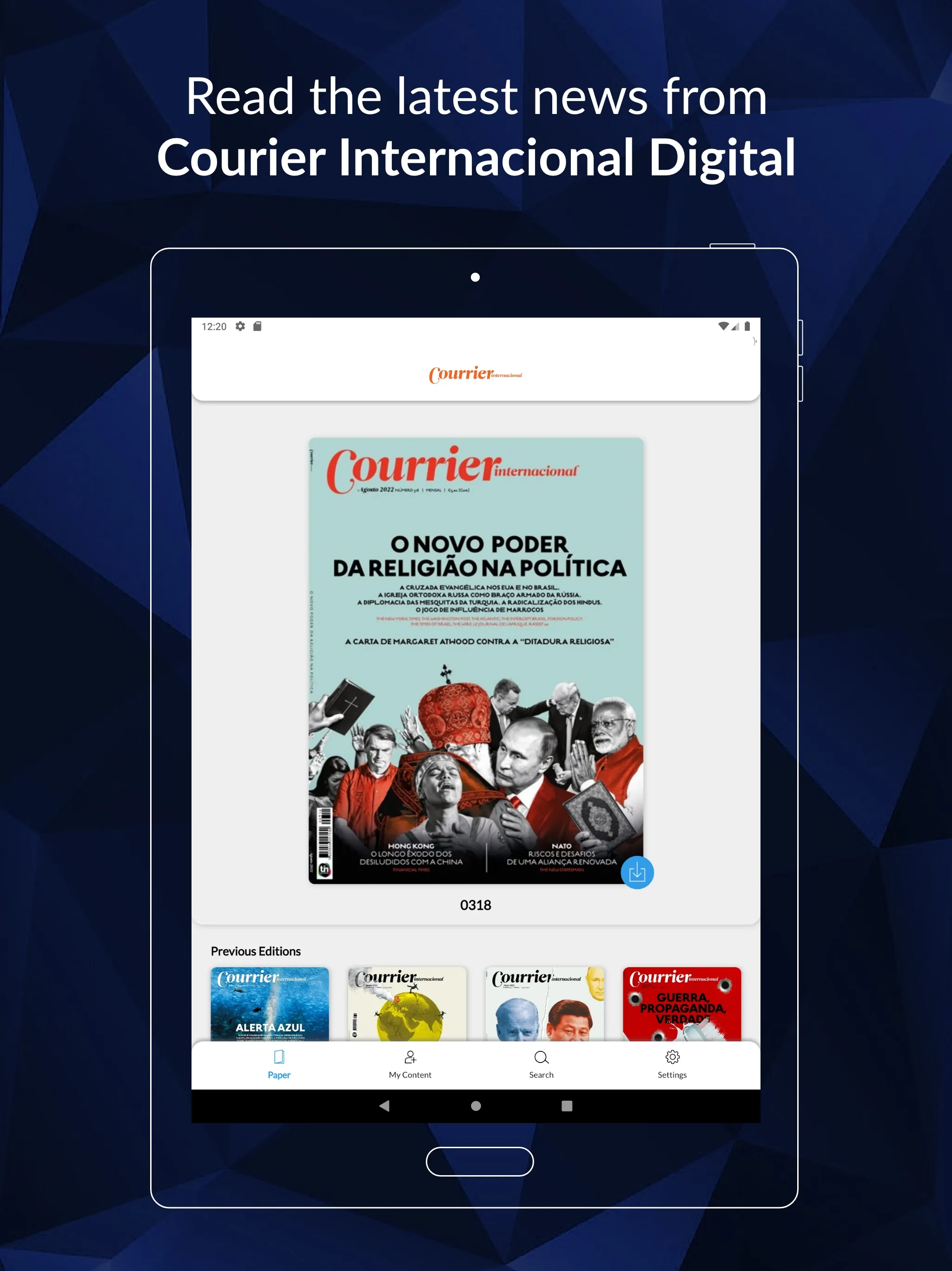 Courrier Internacional Digital | Indus Appstore | Screenshot