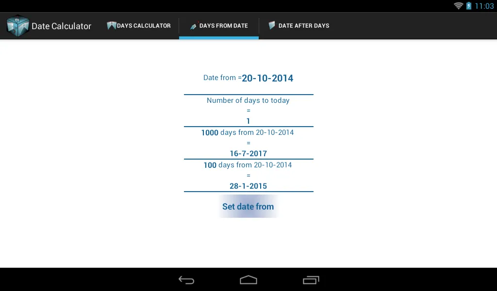 Date Calculator | Indus Appstore | Screenshot