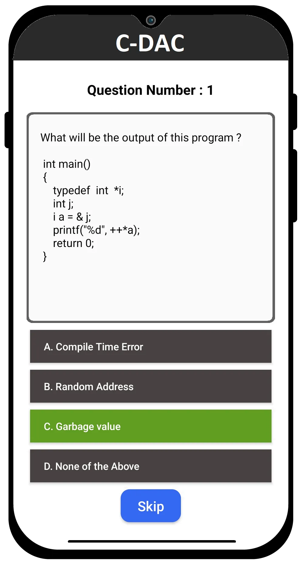 C-DAC (C-CAT) Exam Preparation | Indus Appstore | Screenshot