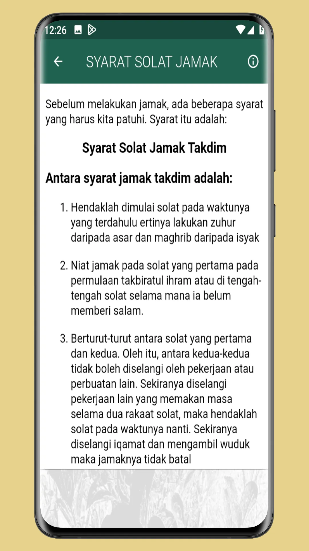 Jom Belajar Solat Jamak Qasar | Indus Appstore | Screenshot