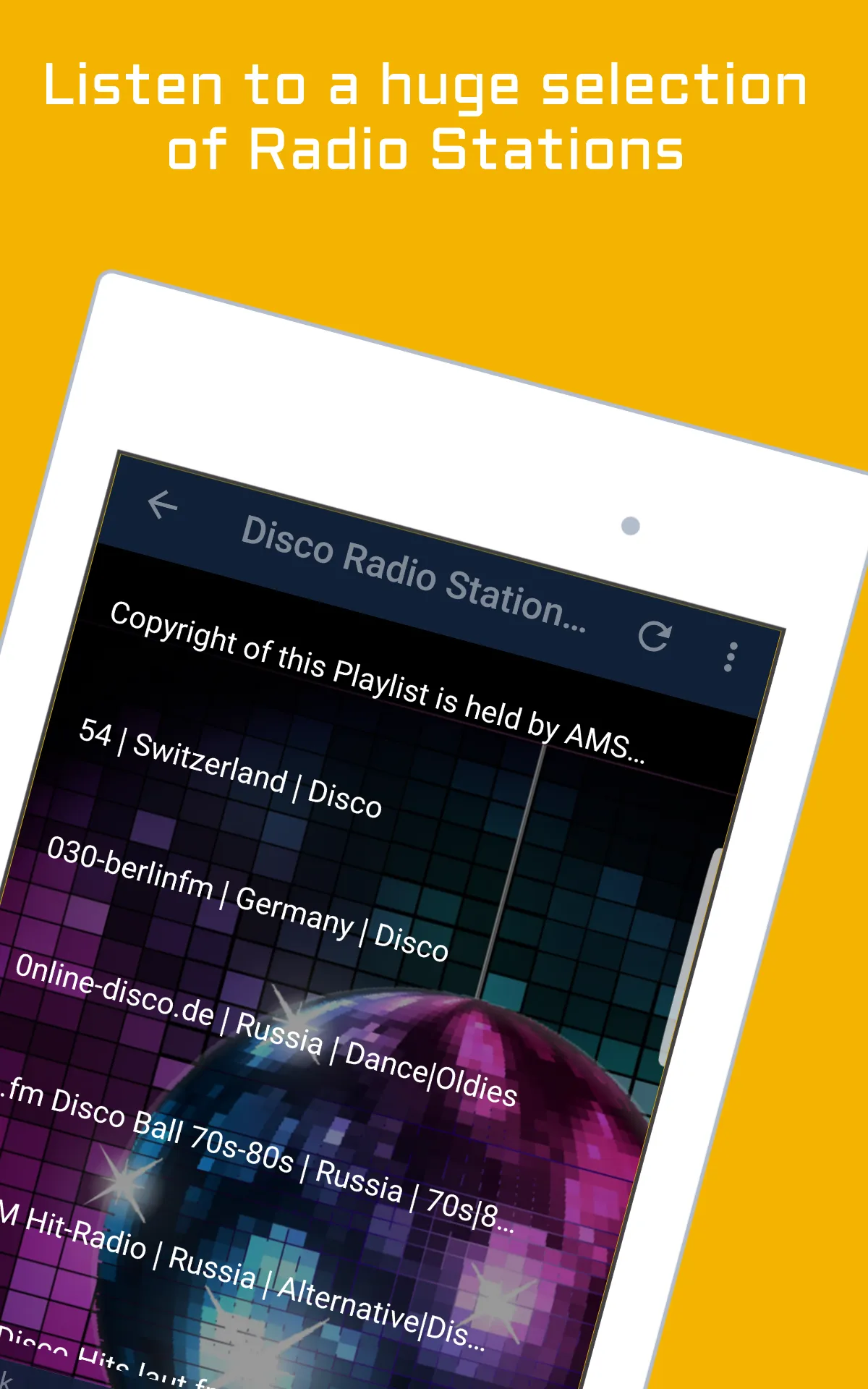 Disco Music Radio Stations | Indus Appstore | Screenshot