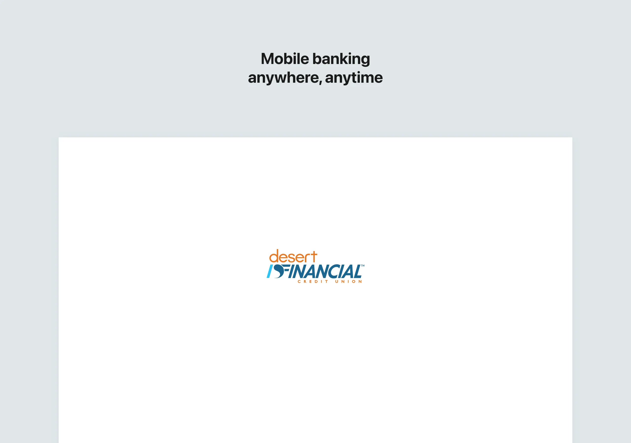 Desert Financial Mobile | Indus Appstore | Screenshot