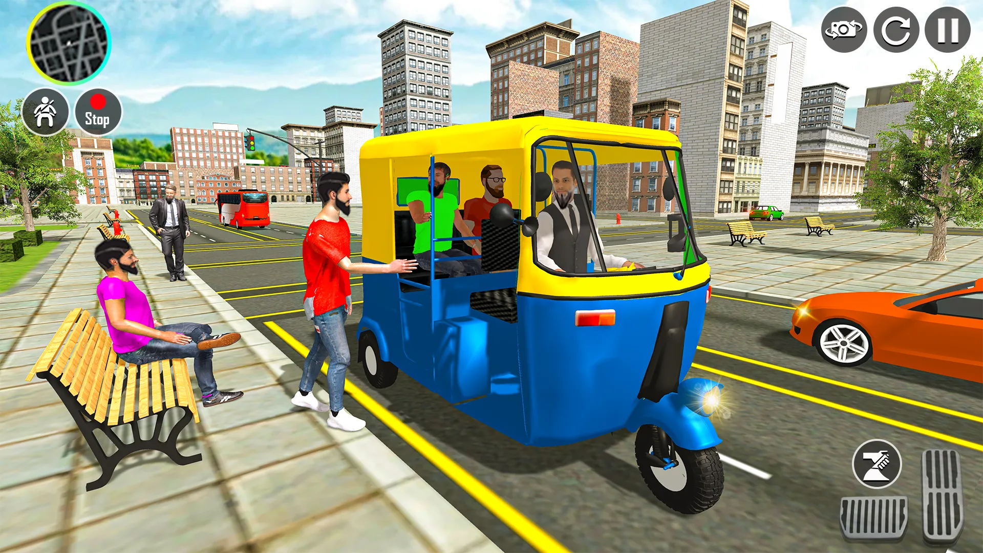 Auto Rickshaw game 3D car game | Indus Appstore | Screenshot