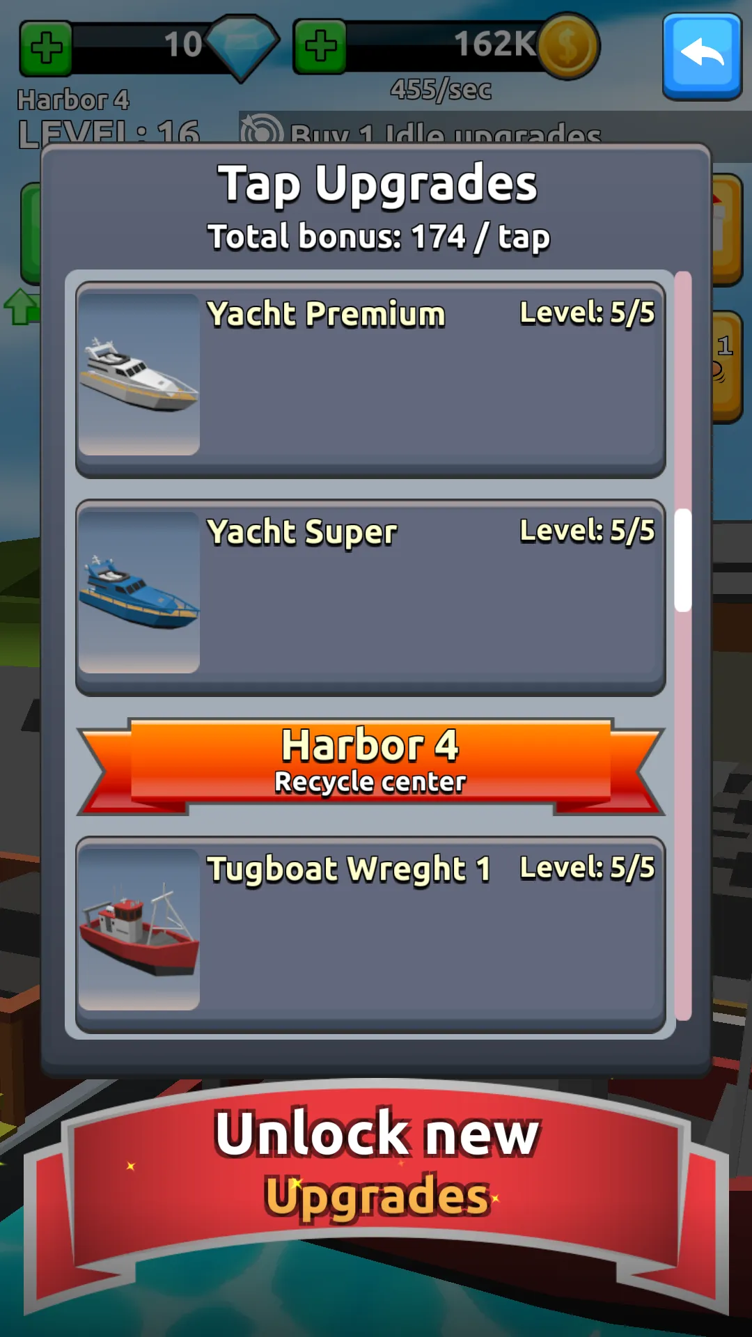 Harbor Tycoon Clicker | Indus Appstore | Screenshot