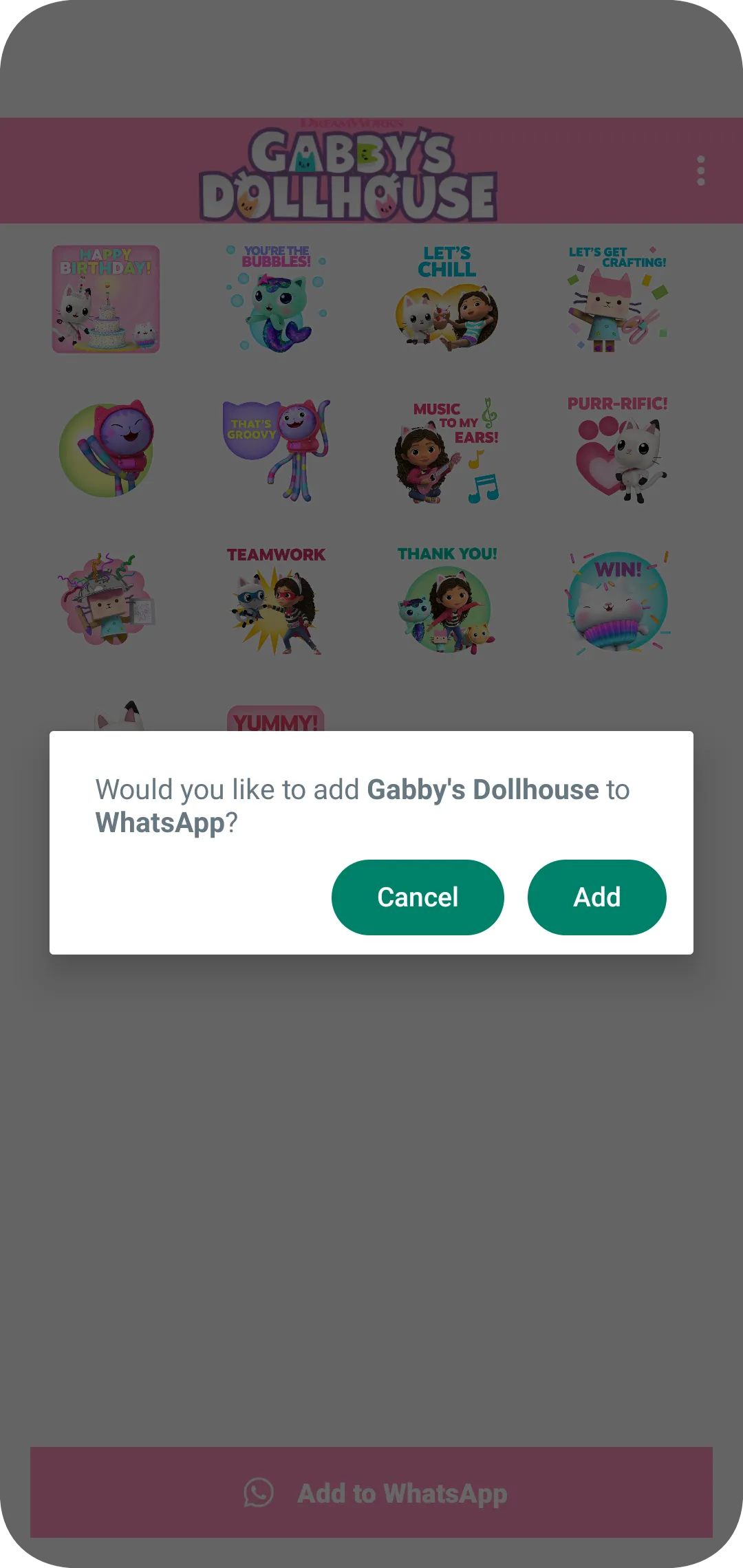 Gabby's Dollhouse Stickers | Indus Appstore | Screenshot