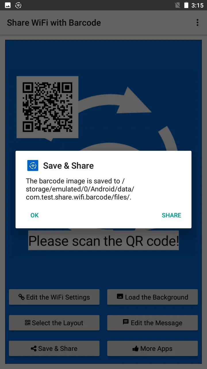 Share WiFi with Barcode | Indus Appstore | Screenshot